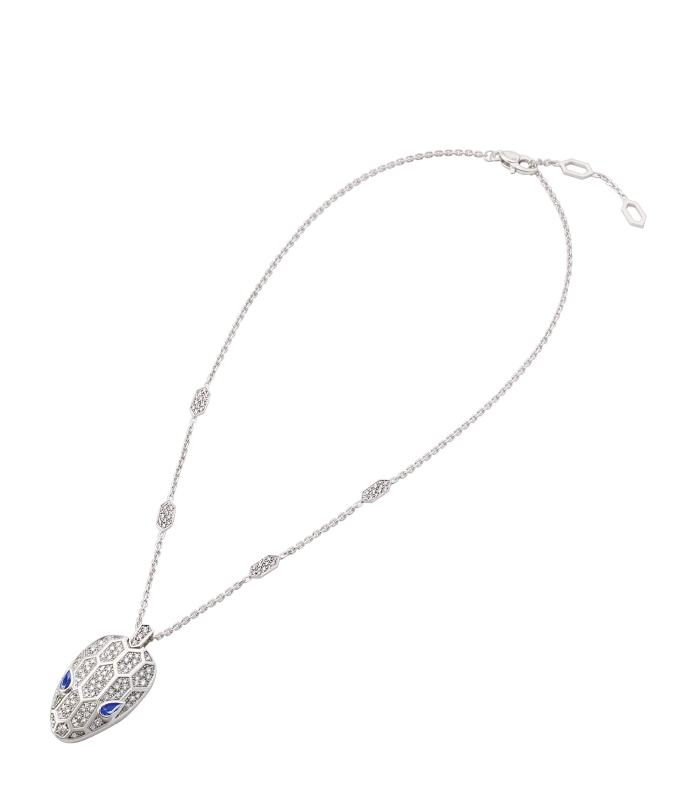 Bvlgari White Gold And Diamond Serpenti Seduttori Necklace White Gold Image 1