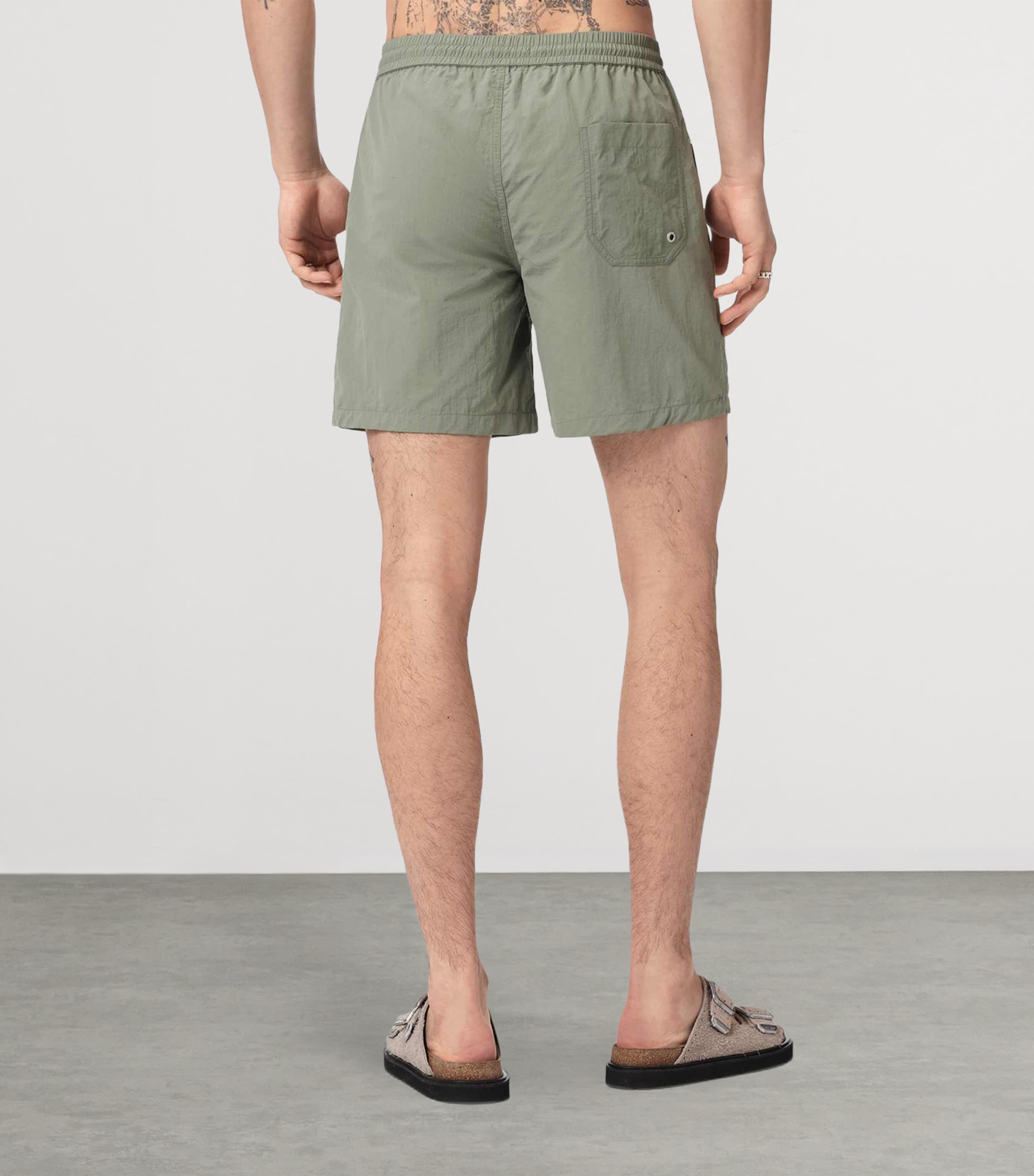 AllSaints Mens Odyssey Logo Swim Shorts Spring Green Image 4