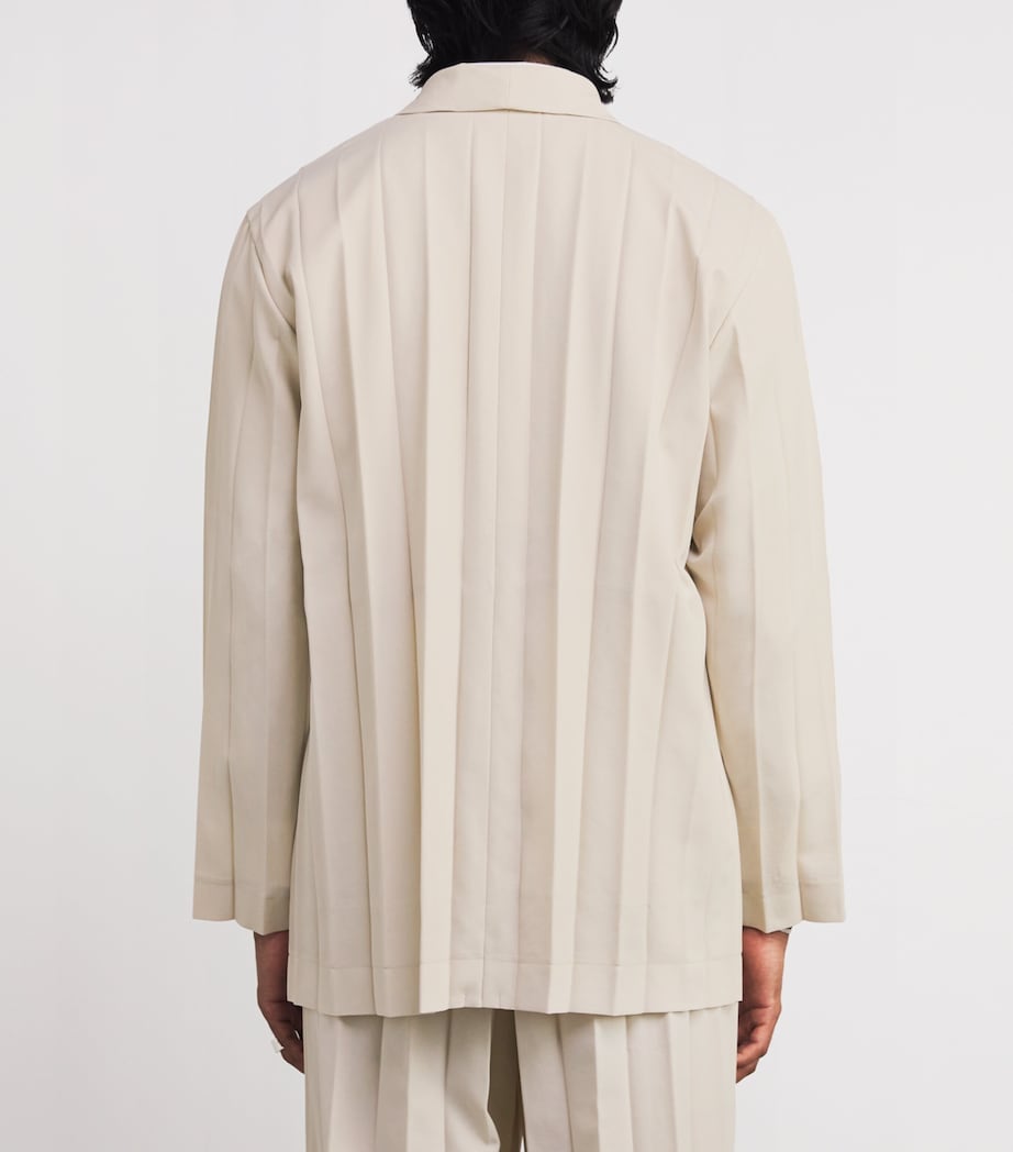 Pleated Edge Ensemble Blazer 40-BEIGE Image 4