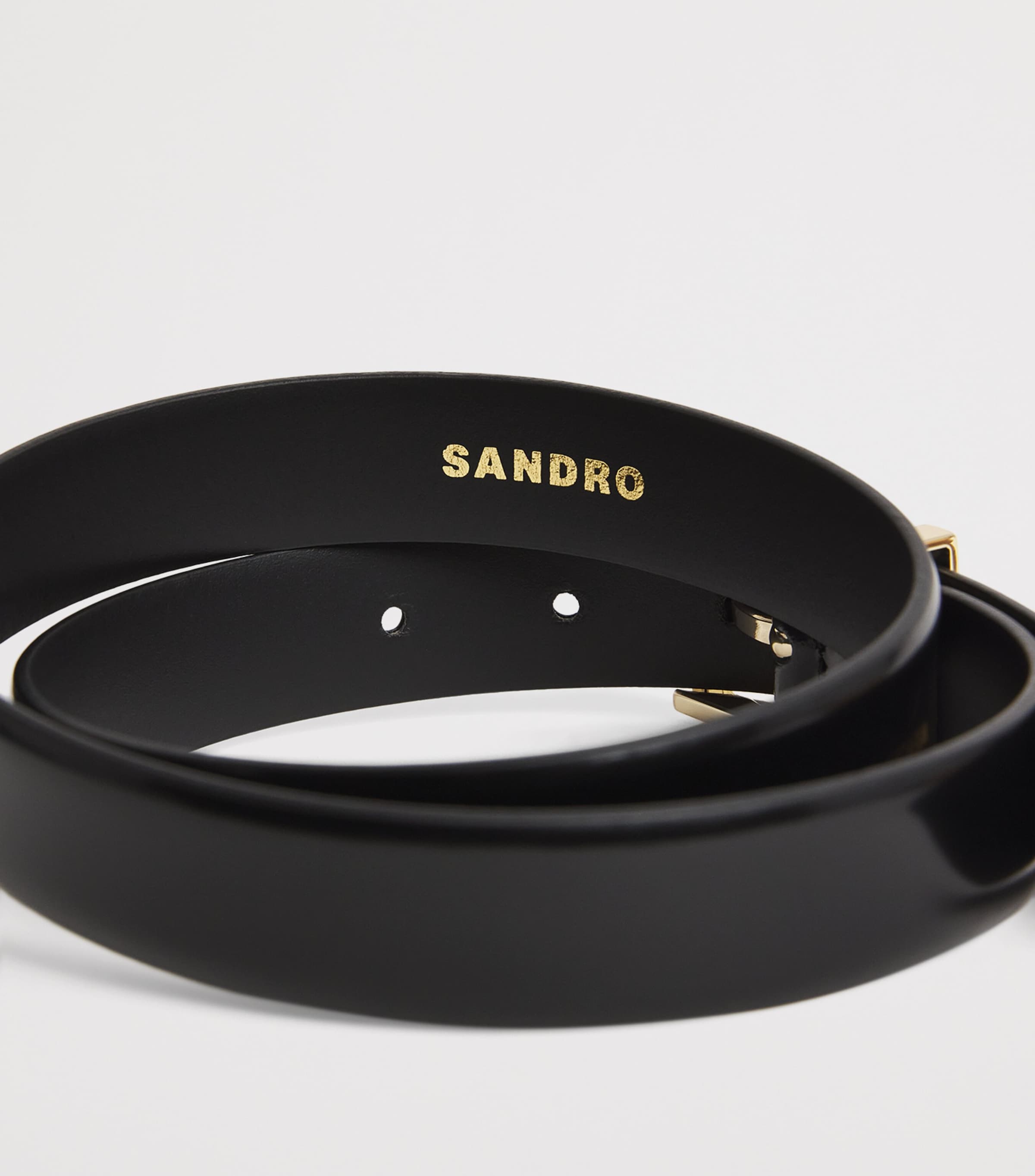 Leather Belt BLACK Image 5