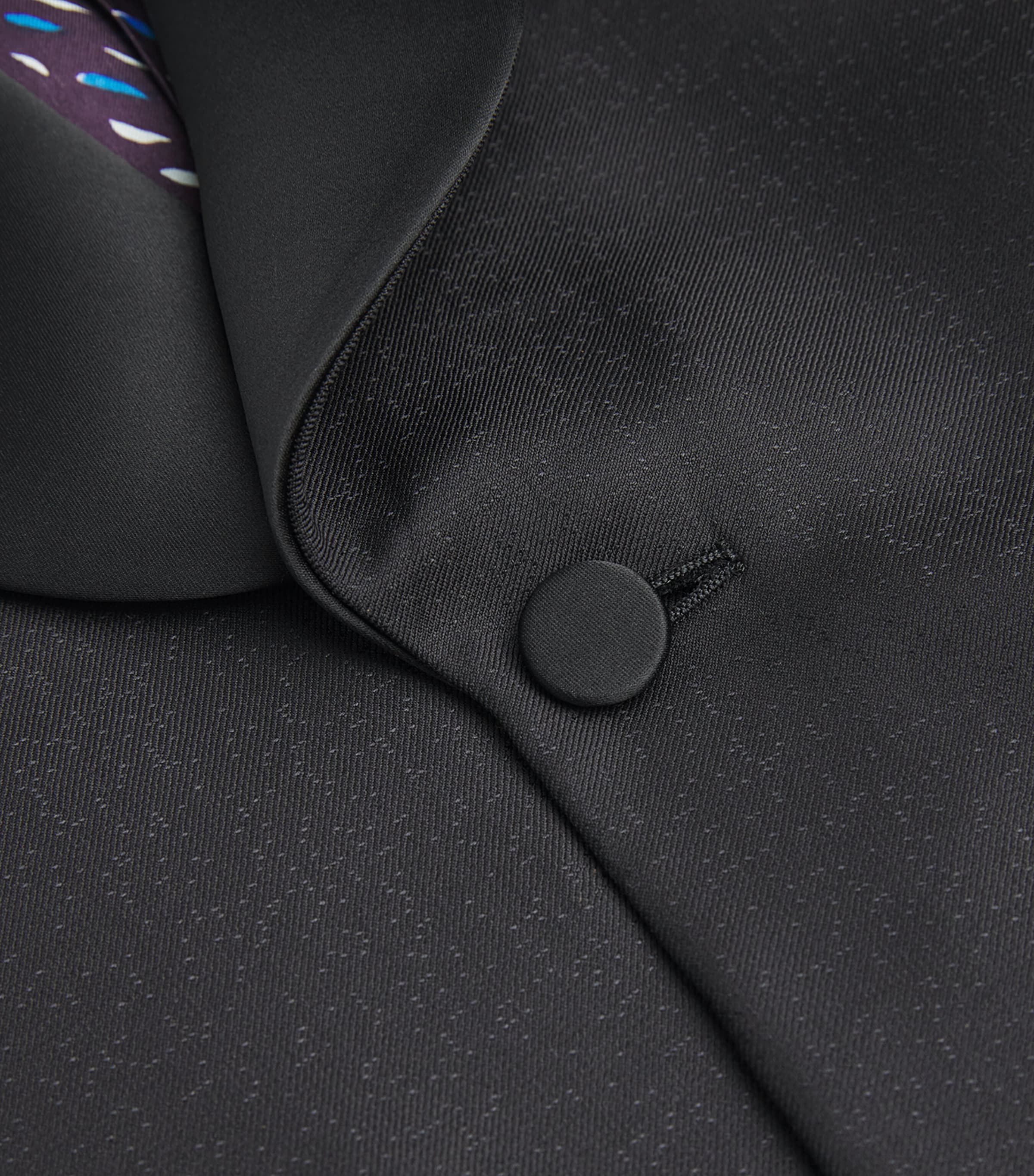 Velour Tailored Blazer 79_BLACK Image 5