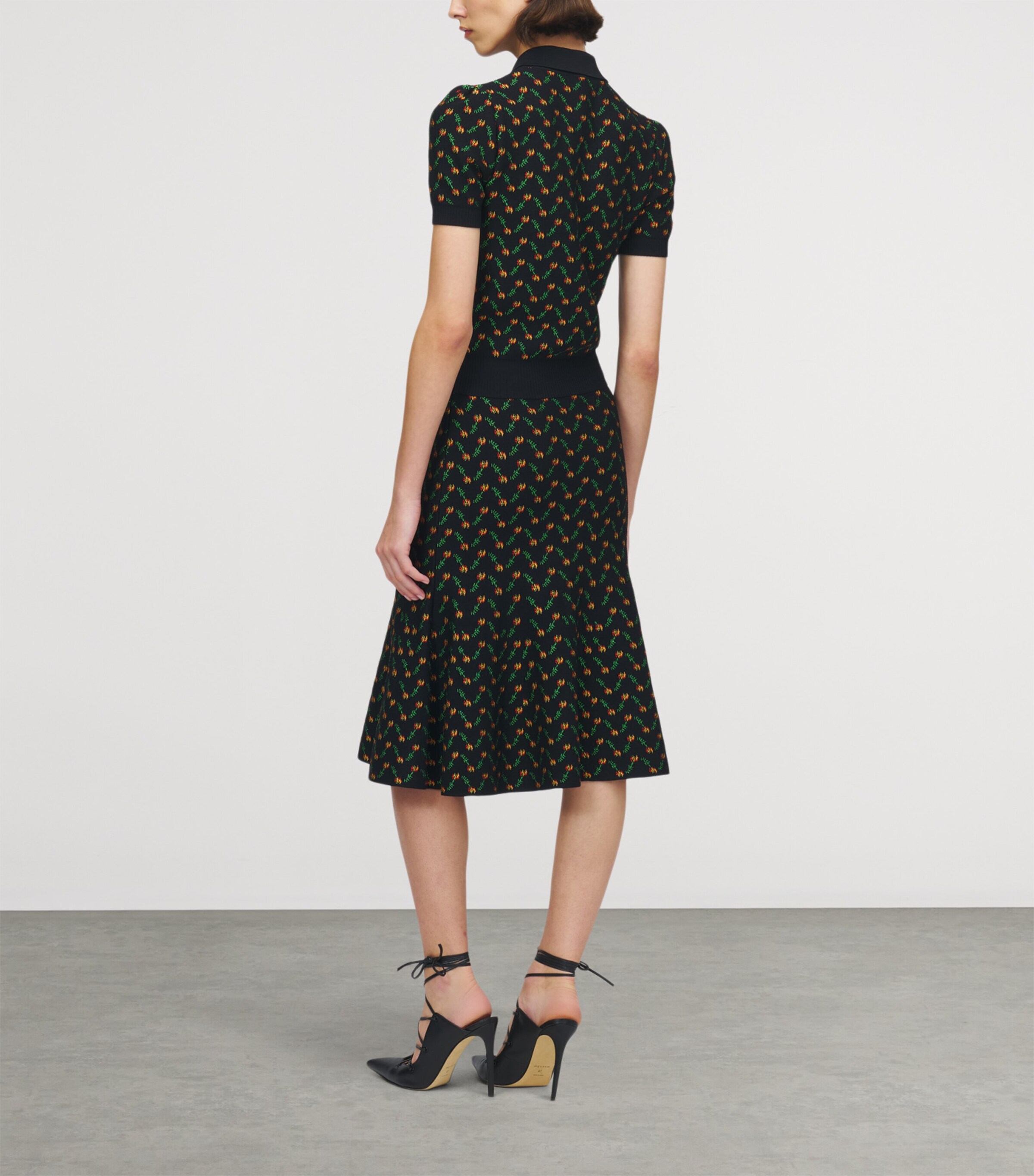 Floral Jacquard Polo Shirt 1417 Image 4