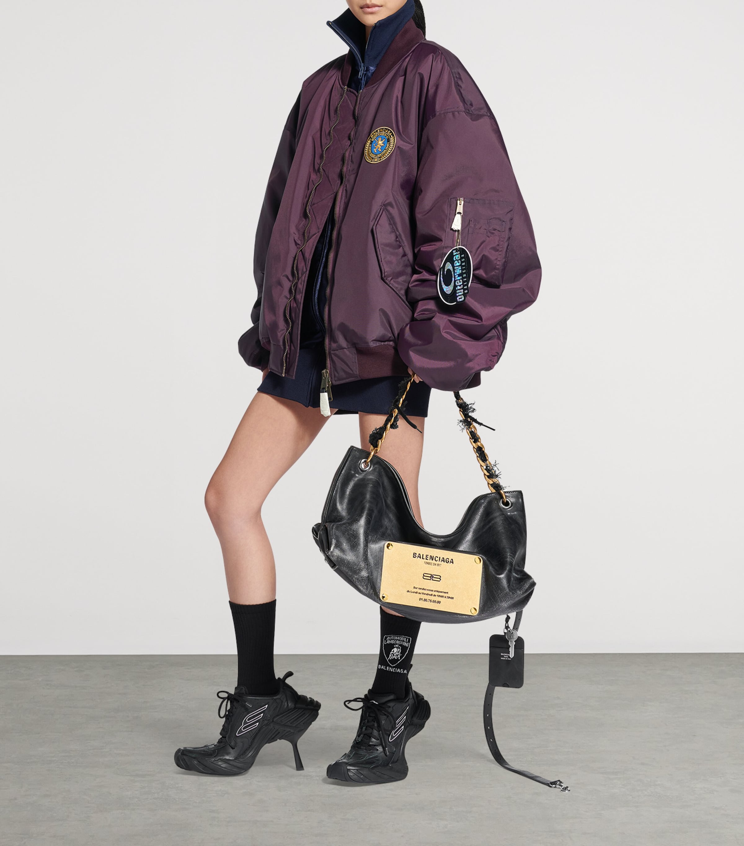 ジャケット・アウター balenciaga 22aw bomber hoodie Balenciaga Men's Hooded Bomber Jacket | Neiman Marcus