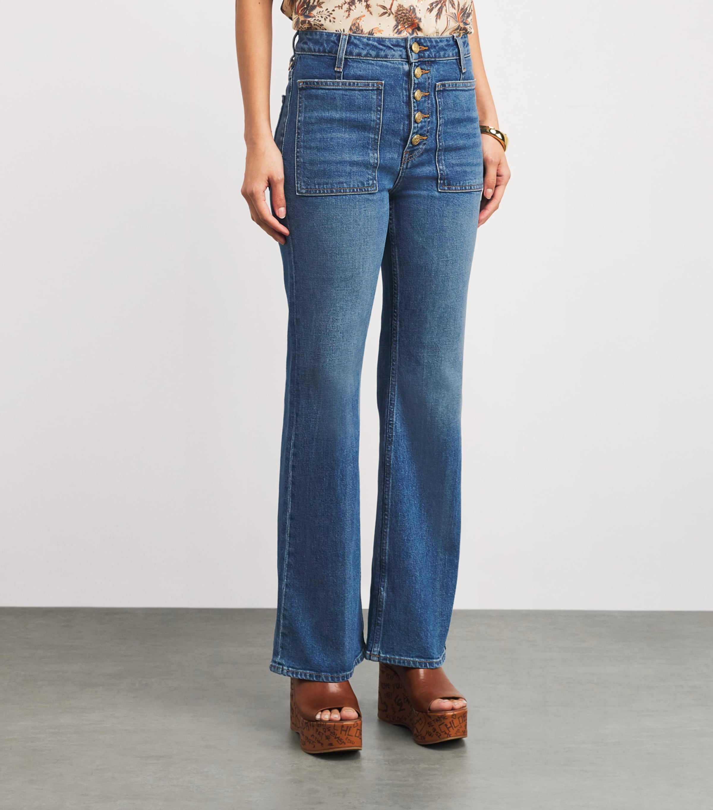 The Lou High-Rise Flared Jeans DANUBE Image 3