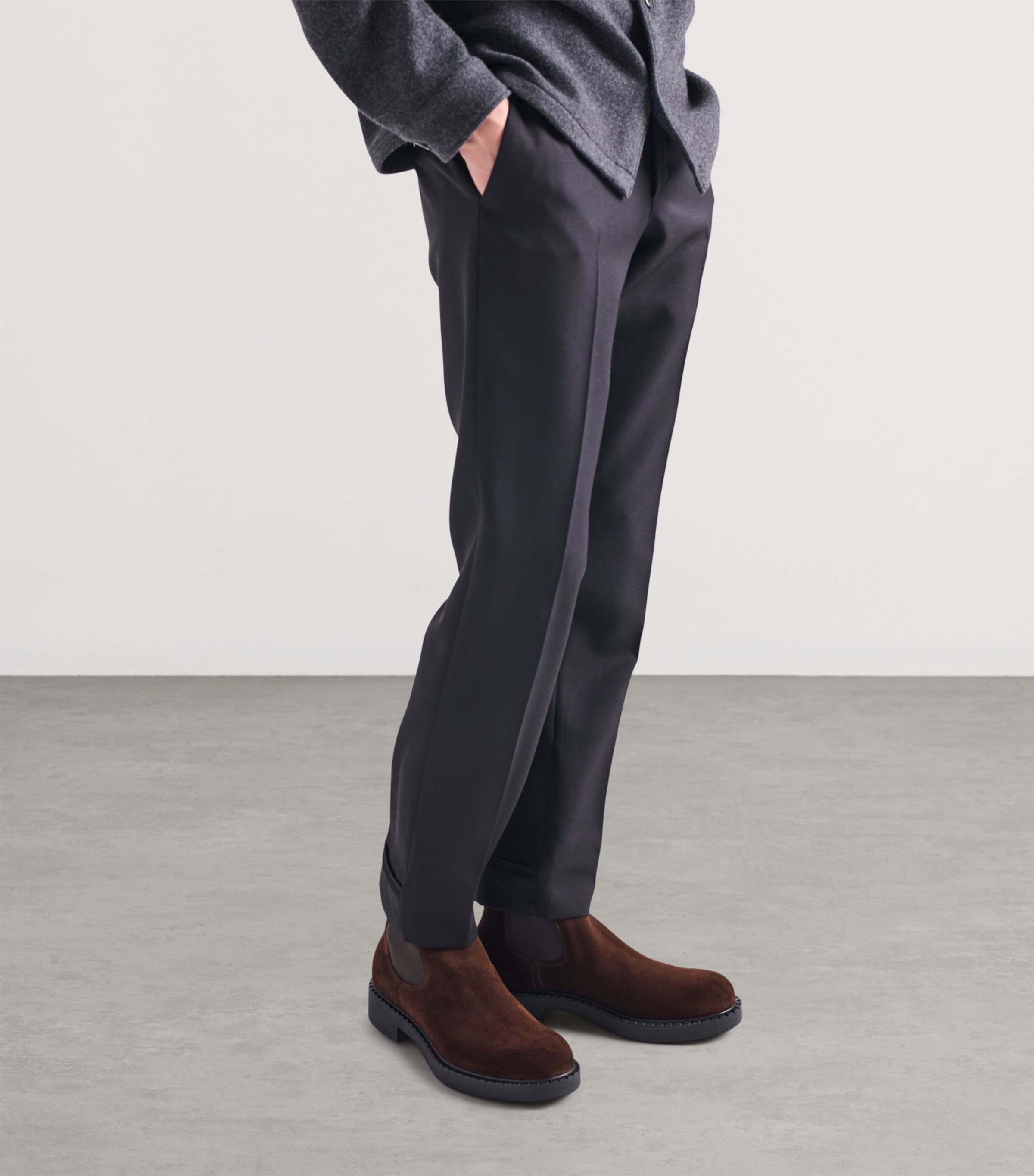 Prada Suede Chelsea Boots Image 3