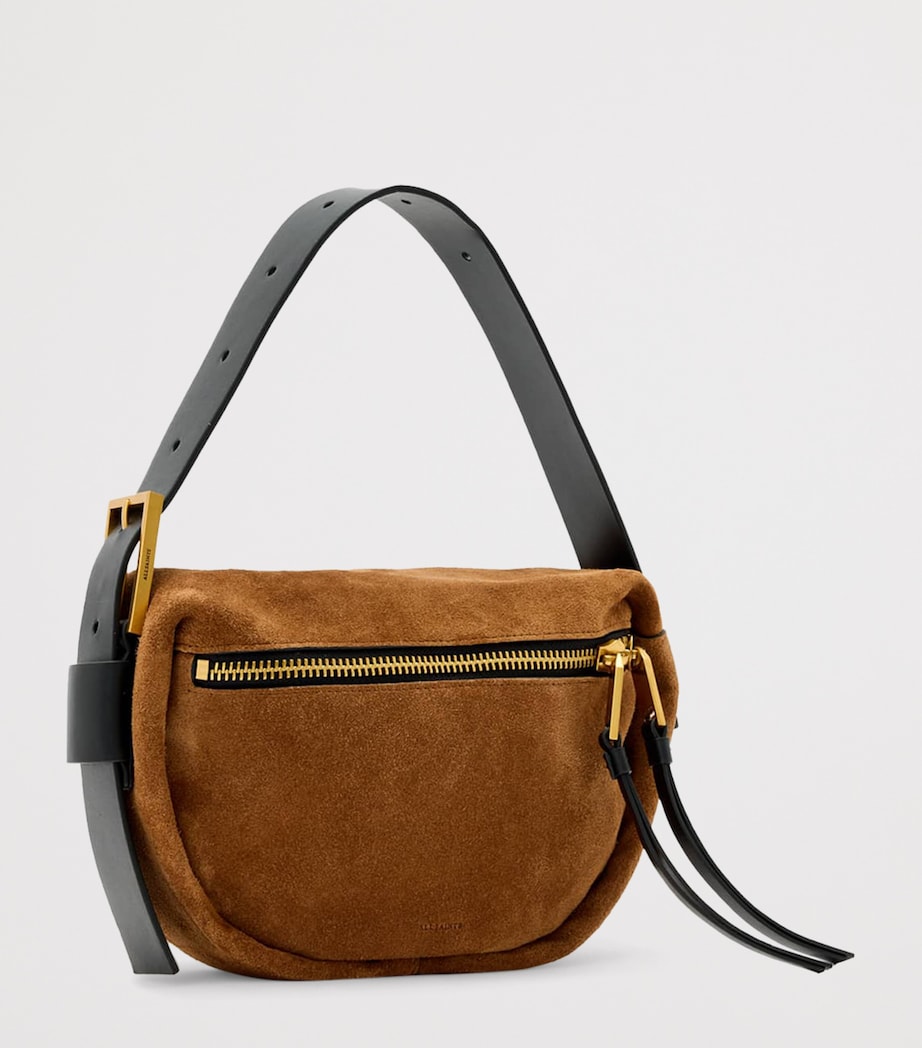 Mini Suede Noemie Shoulder Bag TOBACCO BROWN Image 3