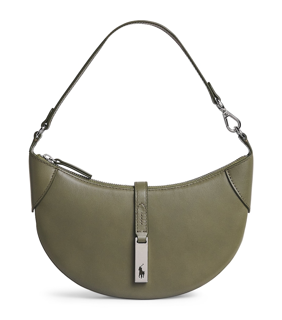 Mini Leather ID Shoulder Bag BASIL Image 1