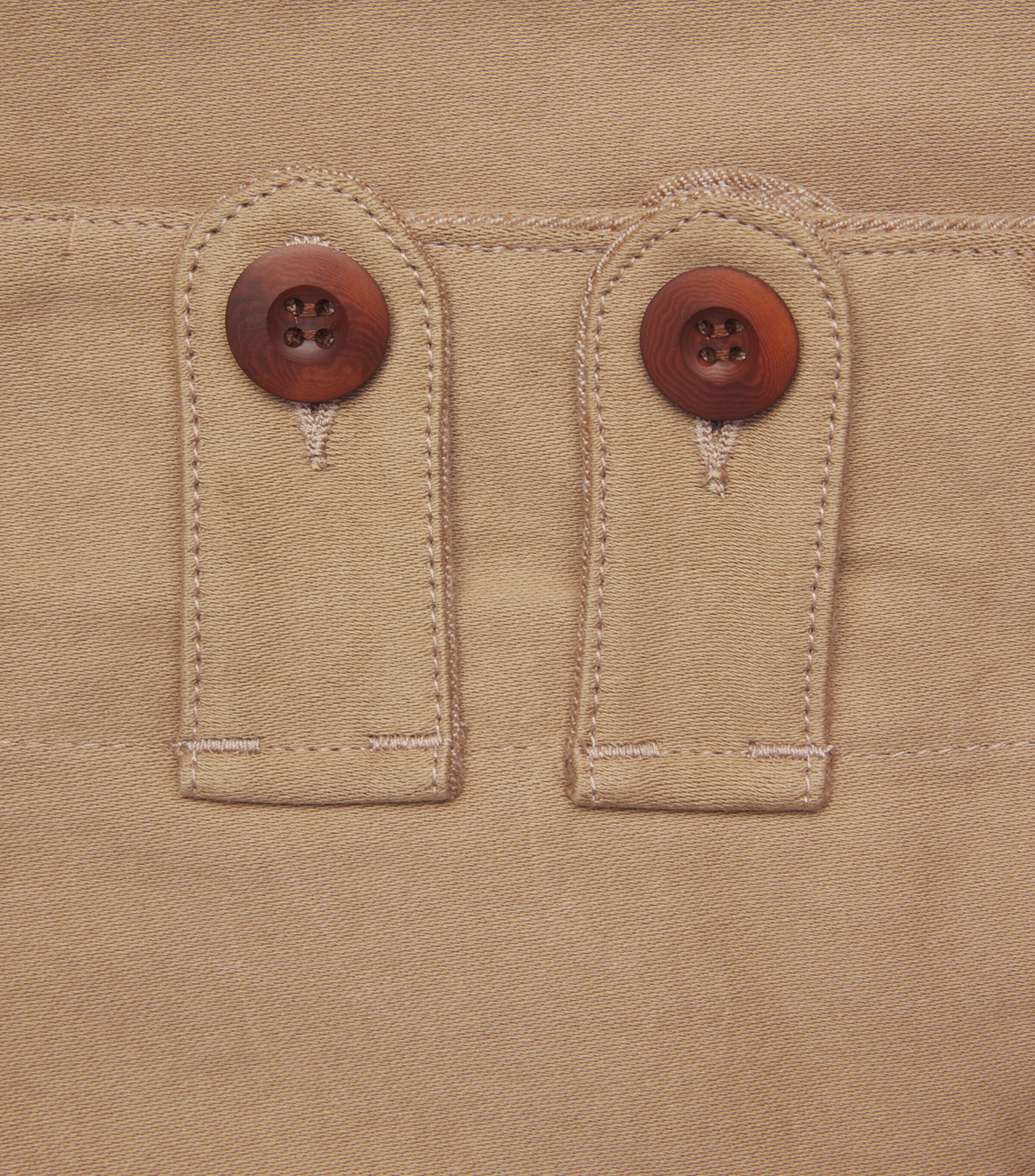 Cotton Wide-Leg Trousers BEIGE Image 5