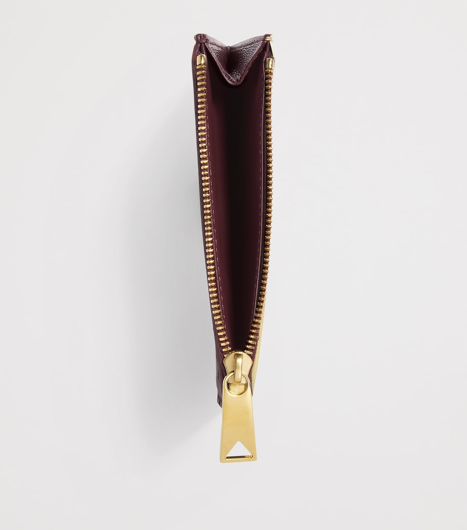 Bottega Veneta Leather Zipped Card Case Image 2