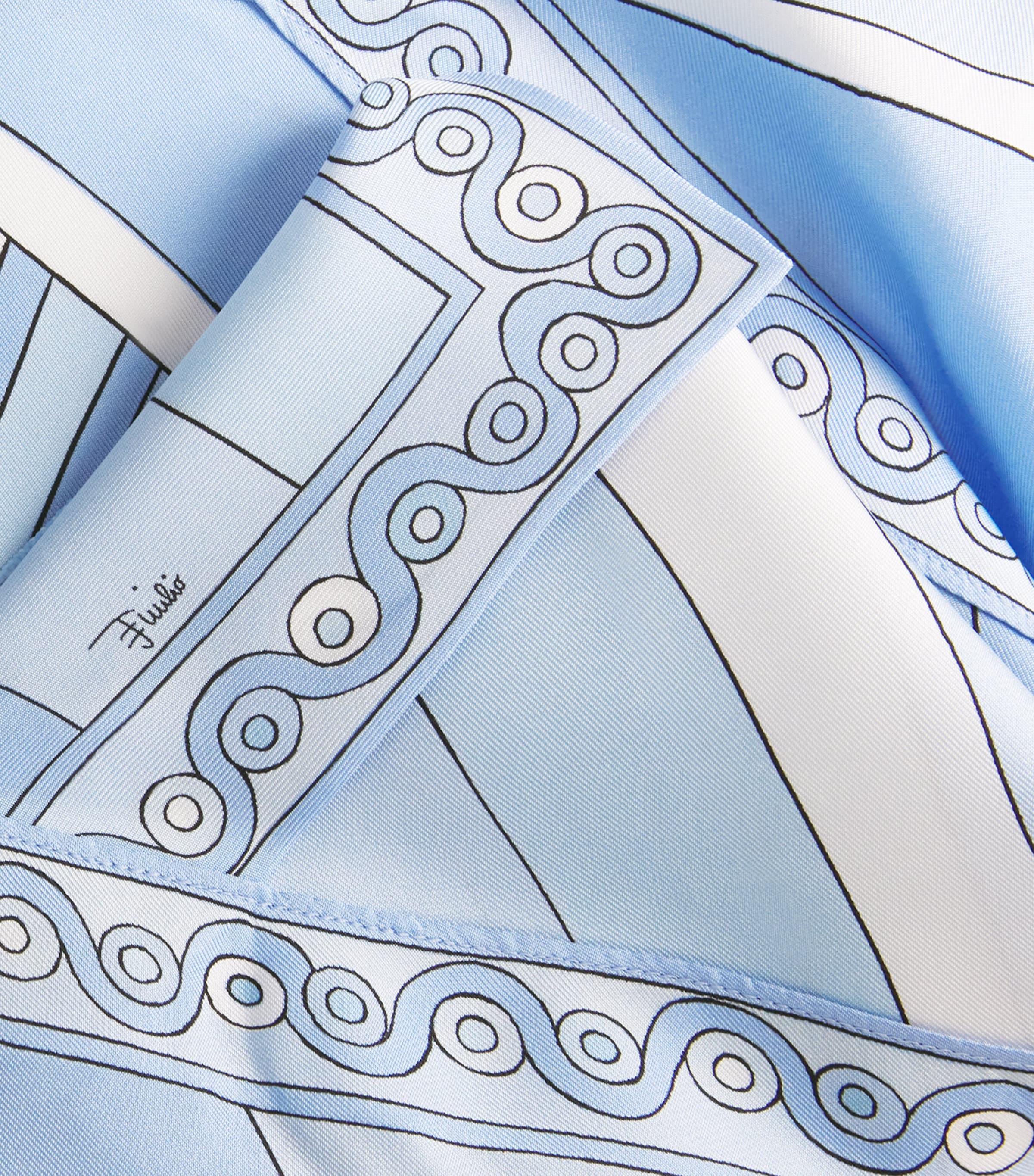 PUCCI Womens Silk Iride Top Pale Image 2