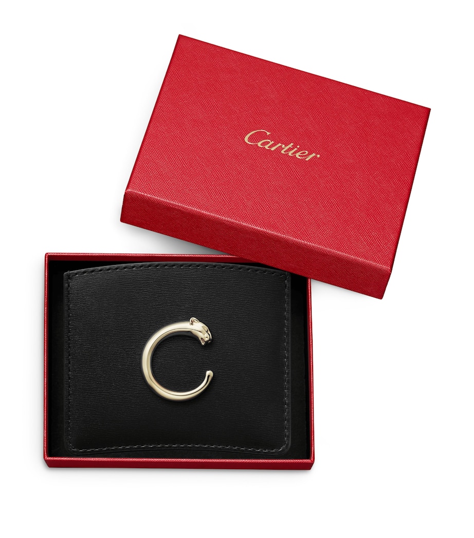 Panthère de Cartier Simple Card Holder BLACK Image 5