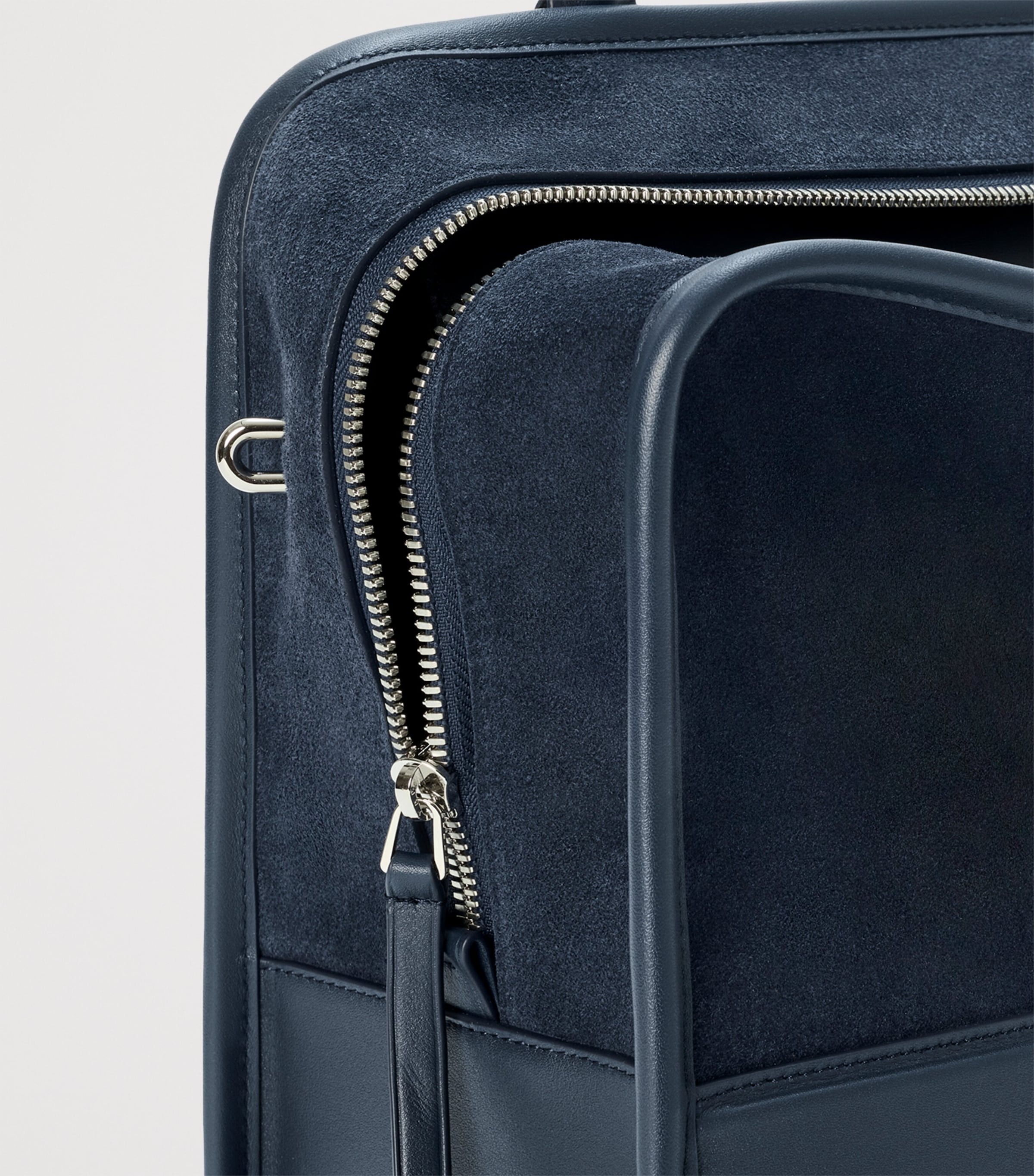 LOEWE Large Suede Amazona 180 Top-Handle Bag Deep Navy Image 13