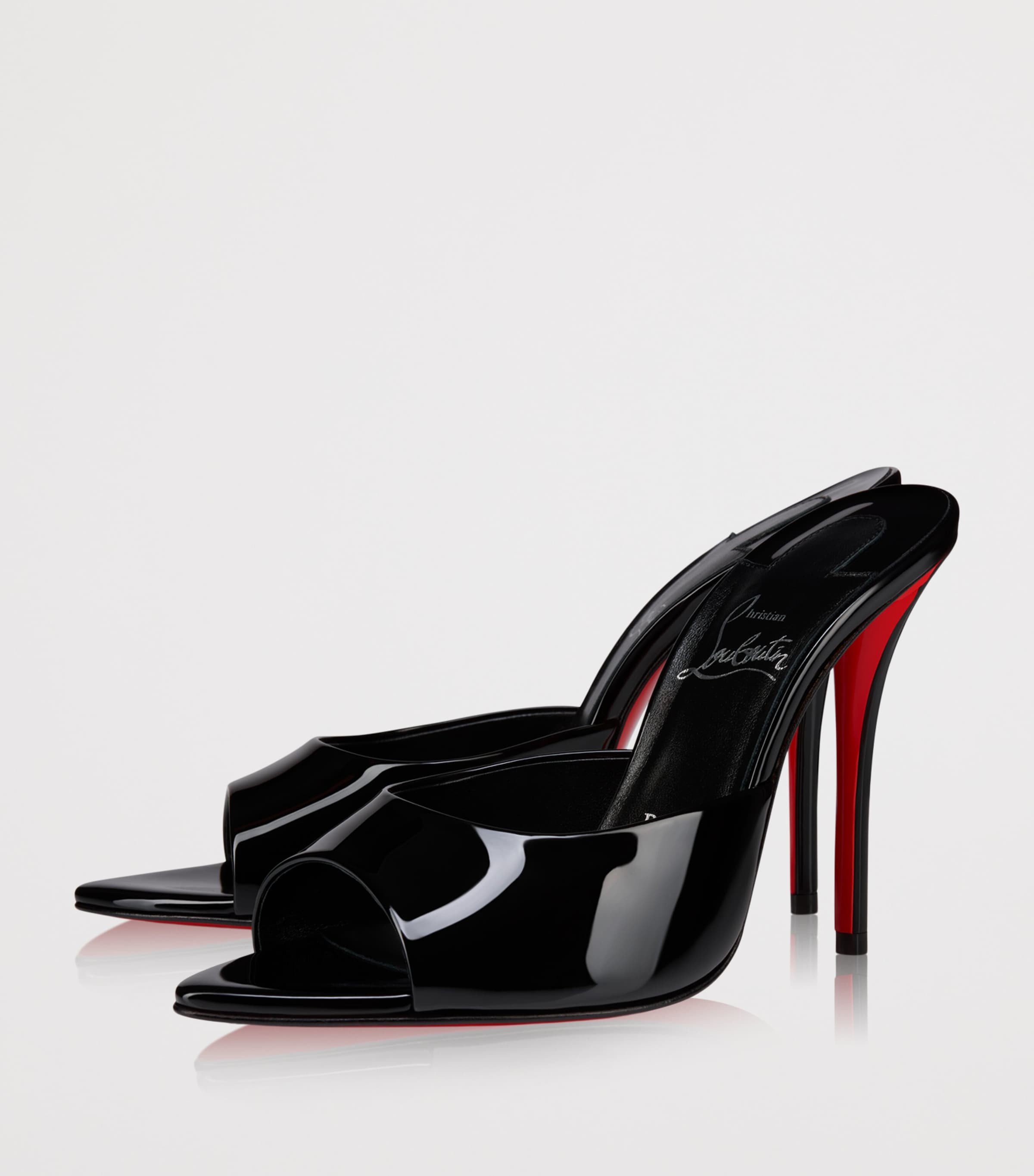 Christian Louboutin Miss Z Patent Leather Mules 100 Image 3