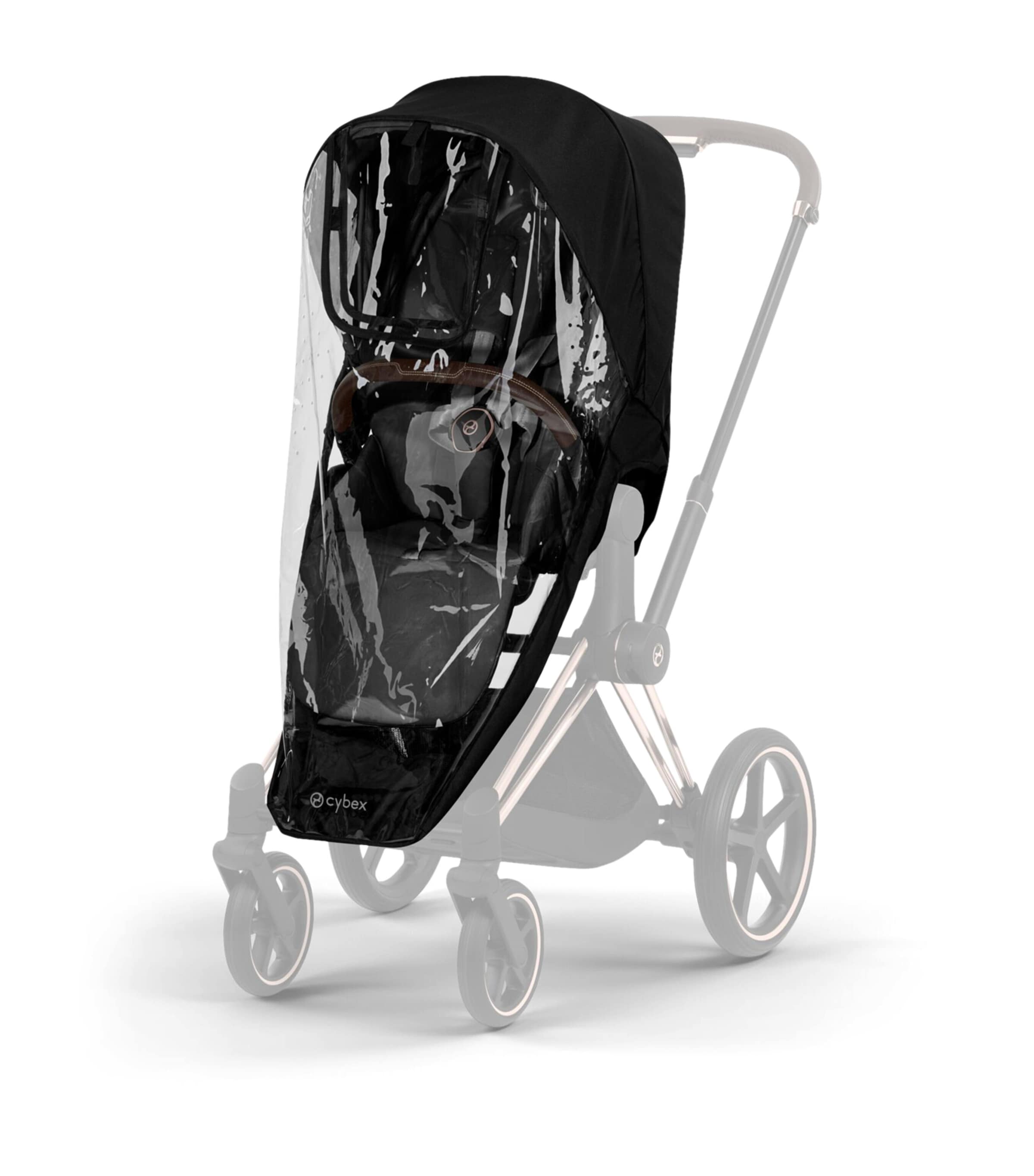 Cybex PRIAM Pushchair and Carrycot – Platinum Style Collection Sepia Black Image 12