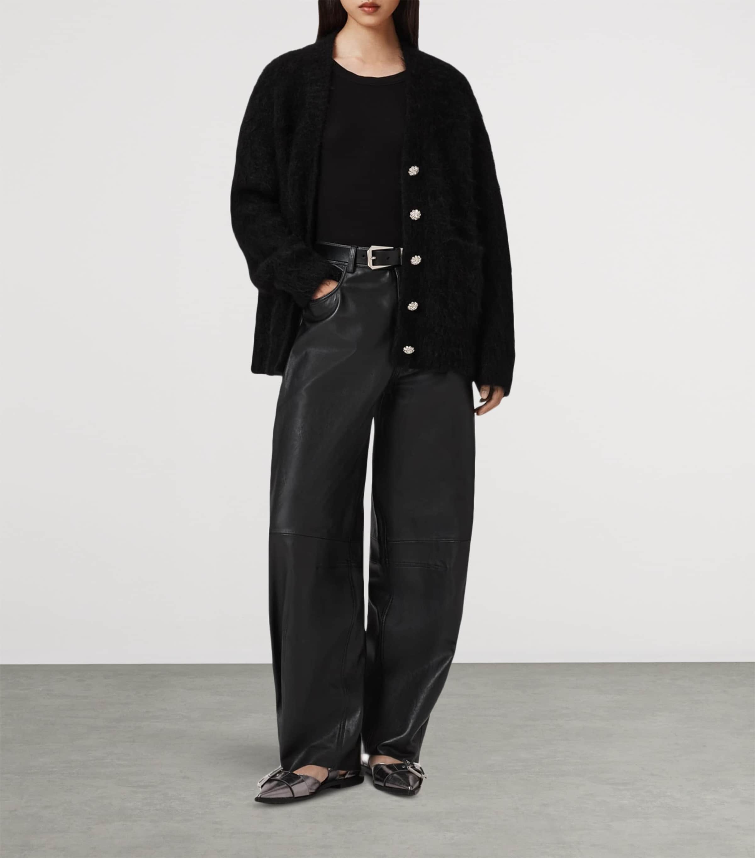 Brushed Rubi Cardigan BLACK Image 2