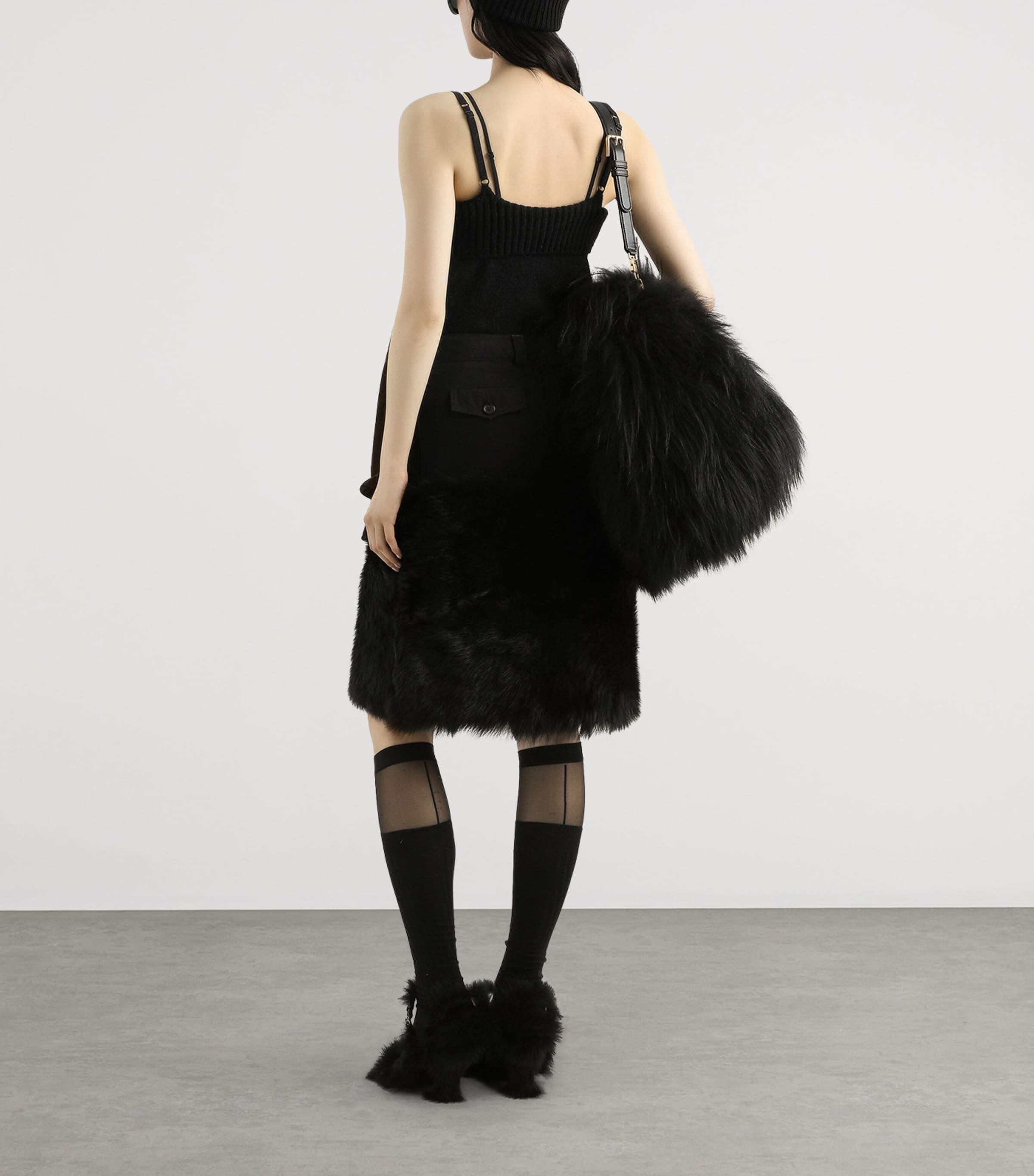 Wool-Blend Tank Top N0000-BLACK Image 3