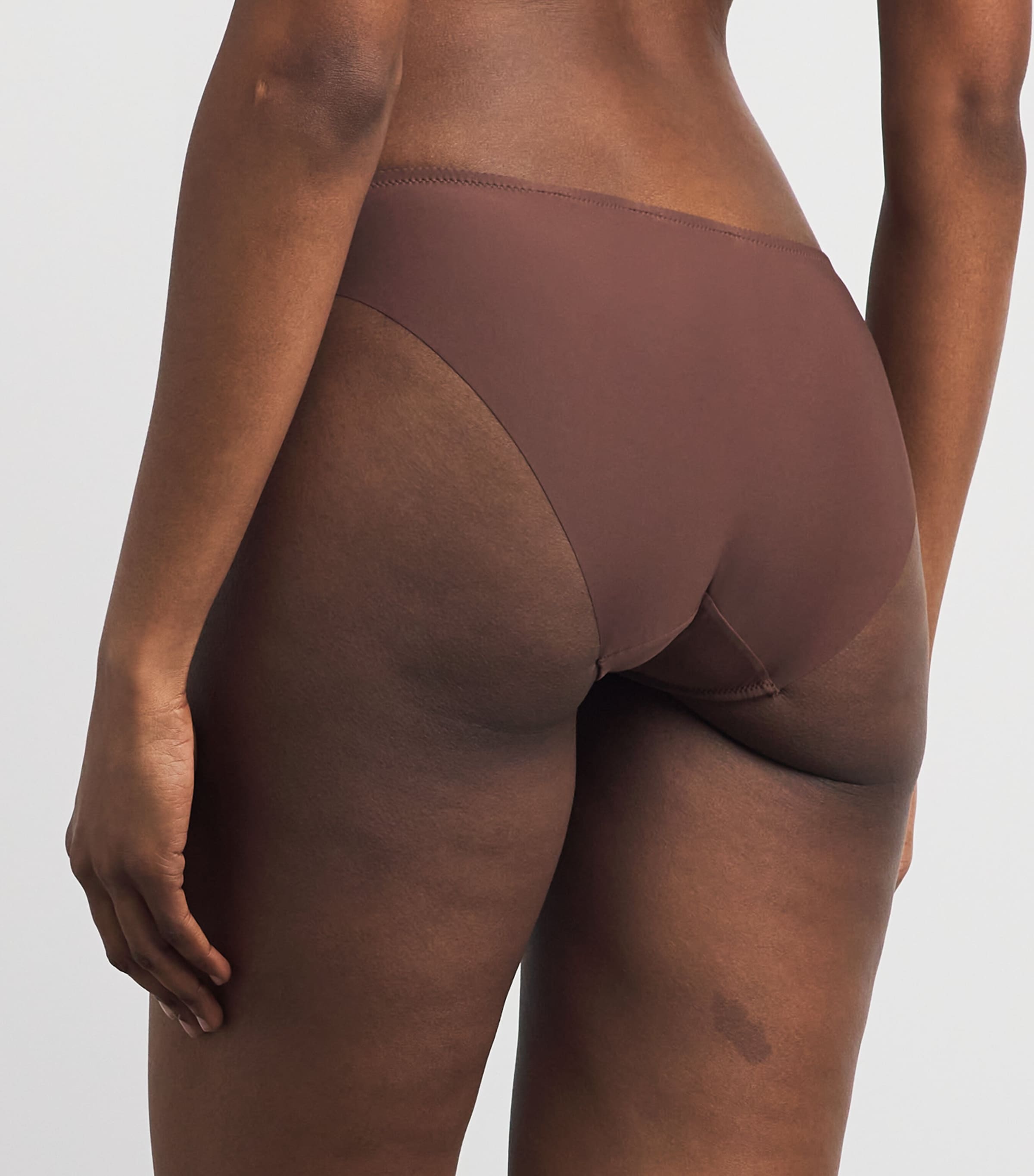 Aubade Womens Sheer Emotion Brazilian Briefs Sepia Image 3