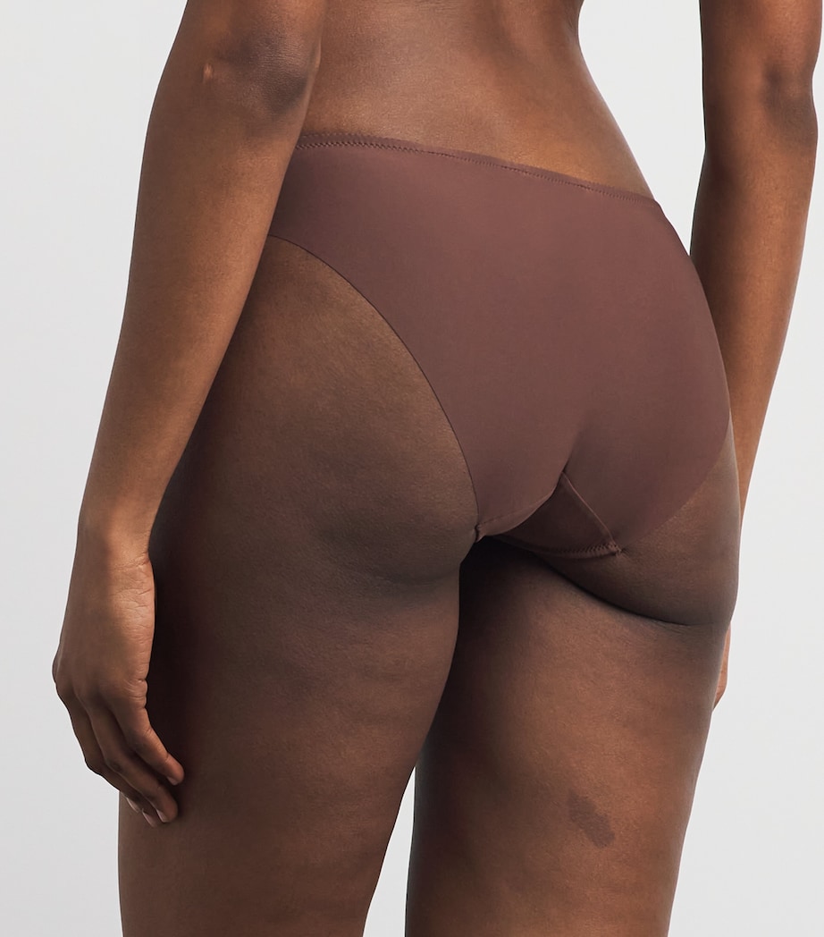 Aubade Womens Sheer Emotion Brazilian Briefs Sepia Image 3