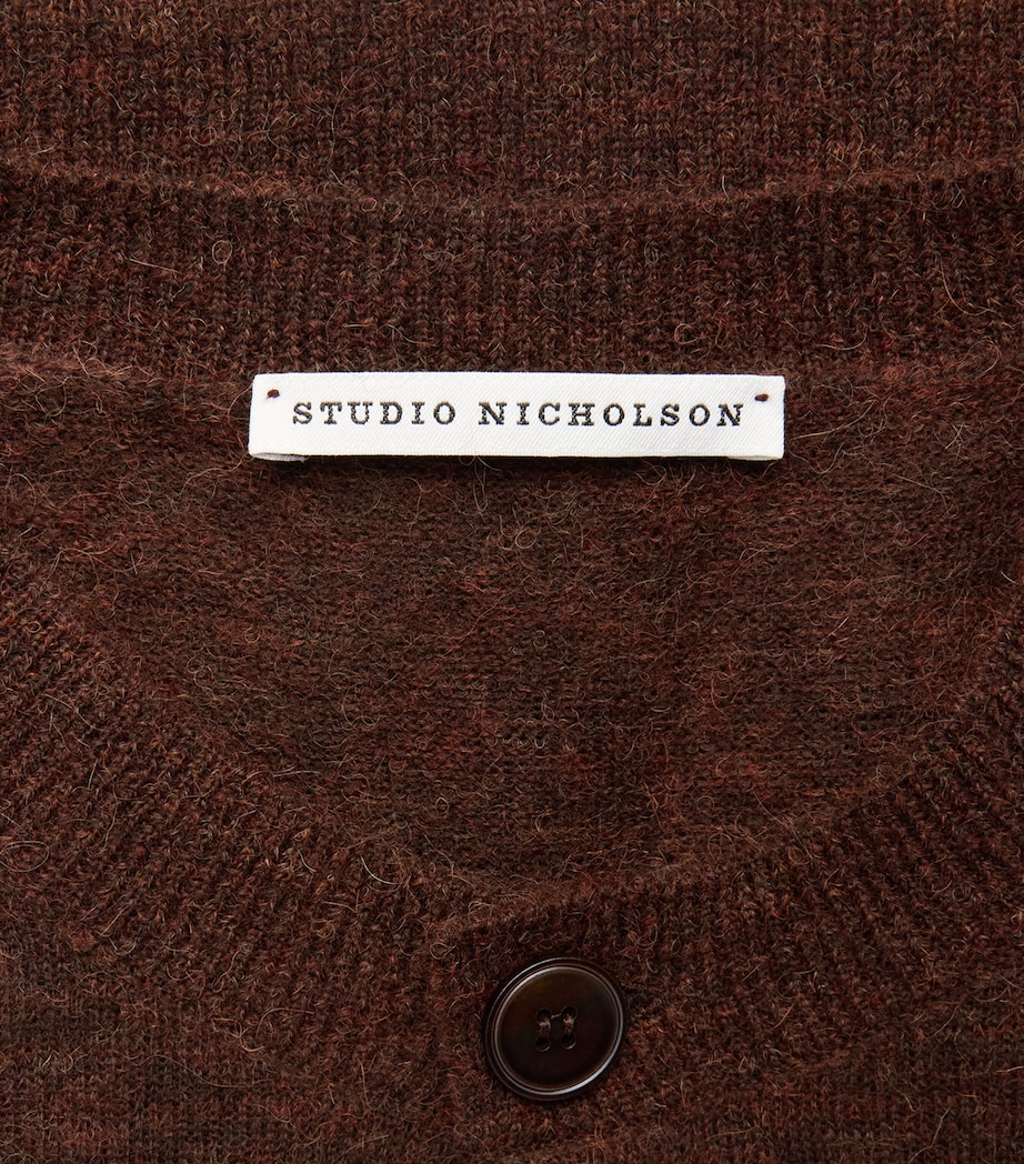 Studio Nicholson Mens Andres Cardigan Chestnut Image 6