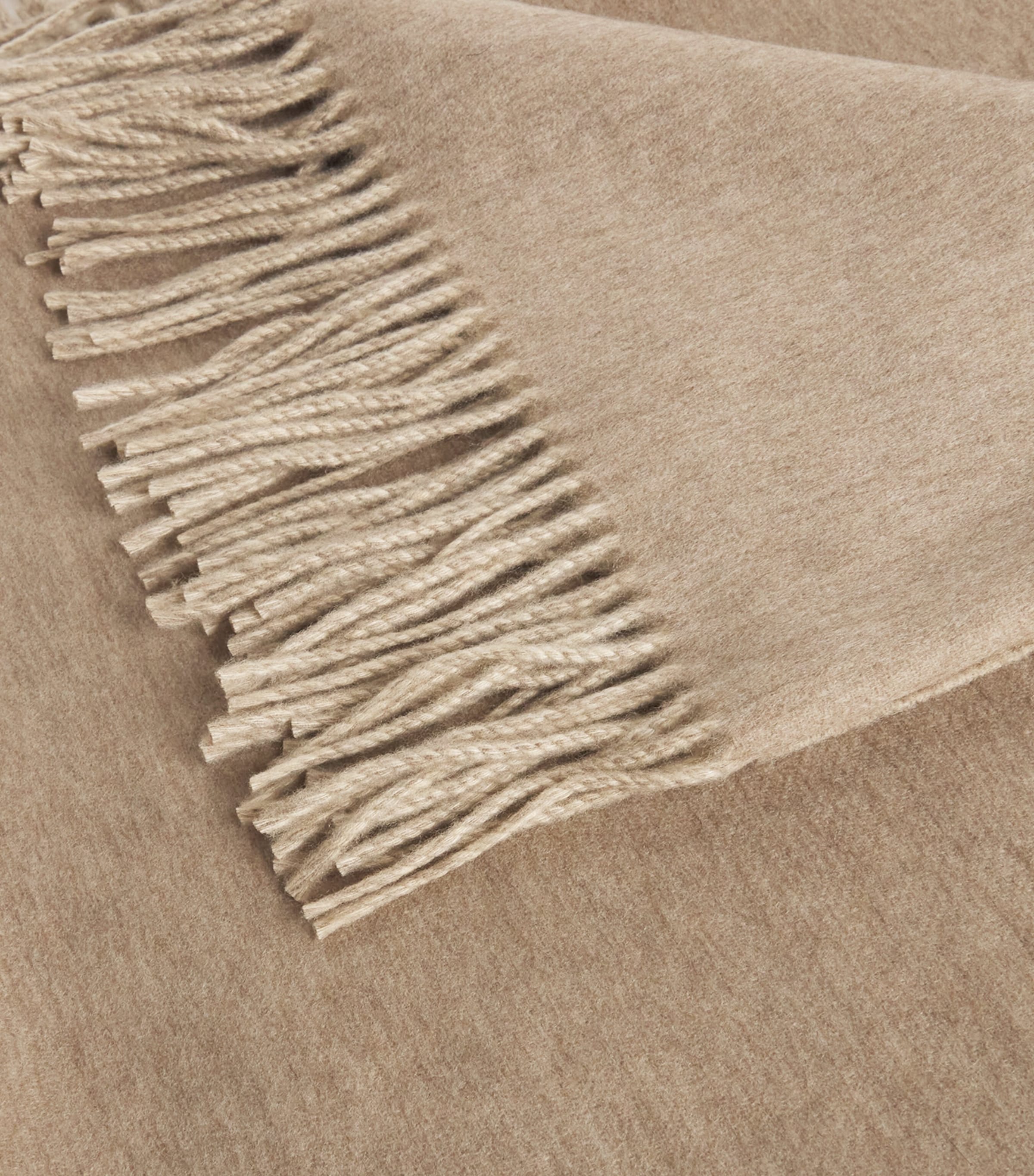 Johnstons Of Elgin Cashmere Reversible Throw Ligt Brn/grey Image 3
