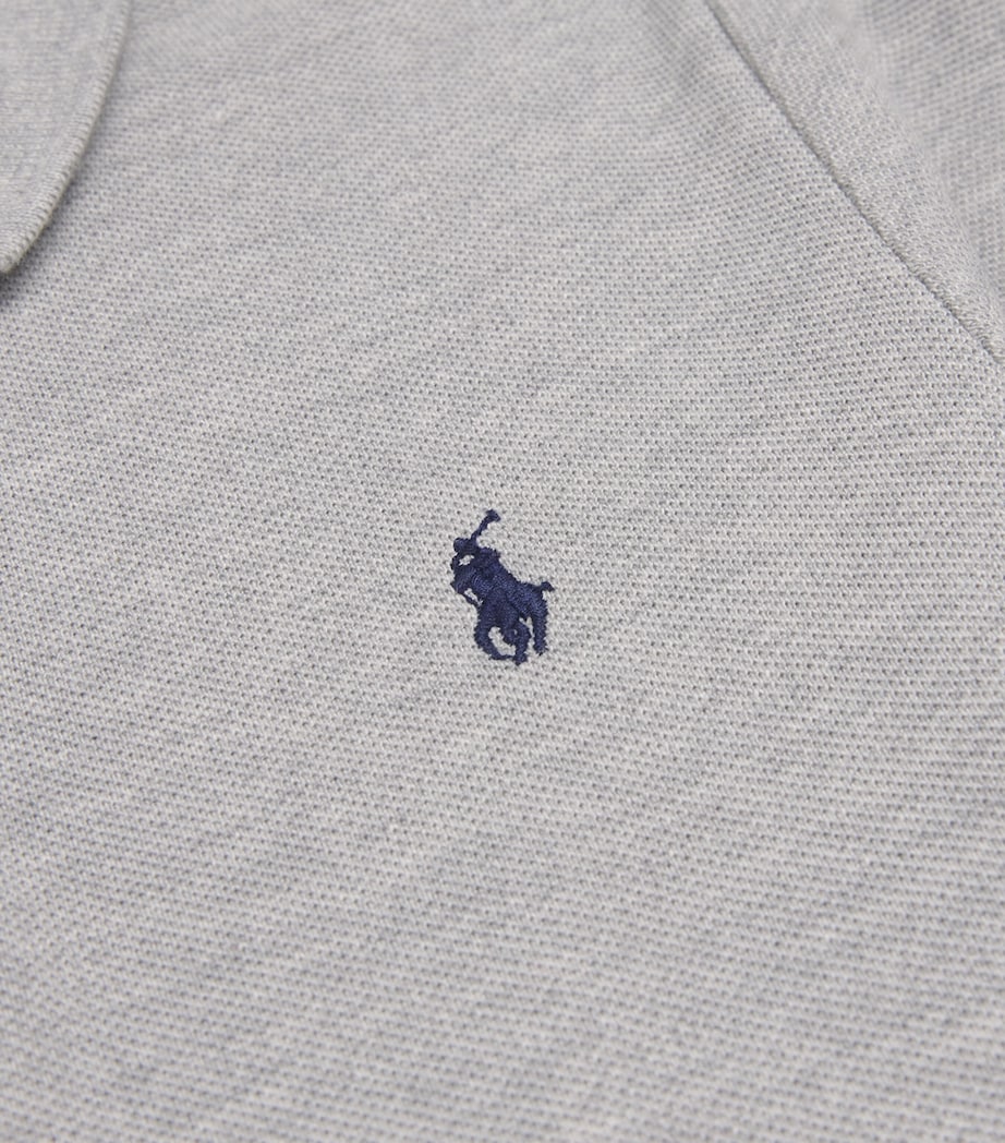 Cotton Long-Sleeve Polo Shirt (2-7 Years) GREY HTR Image 3