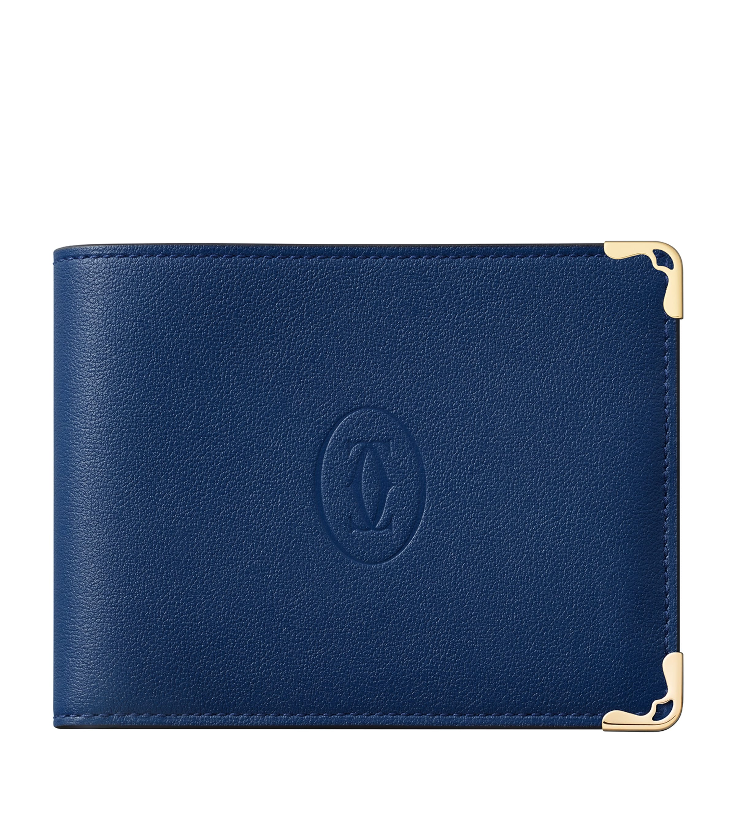 Cartier Leather Must de Cartier Bifold Card Holder Deep Blue Image 1