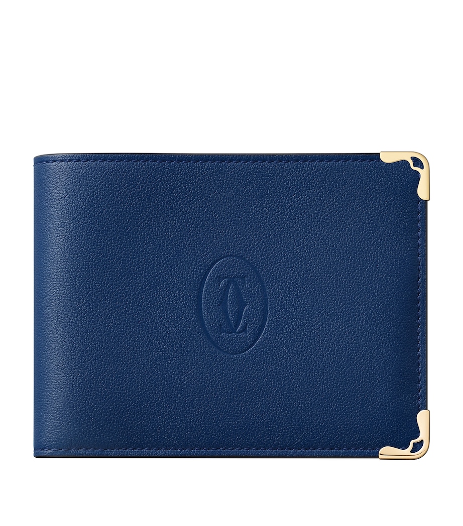Cartier Leather Must de Cartier Bifold Card Holder Deep Blue Image 1
