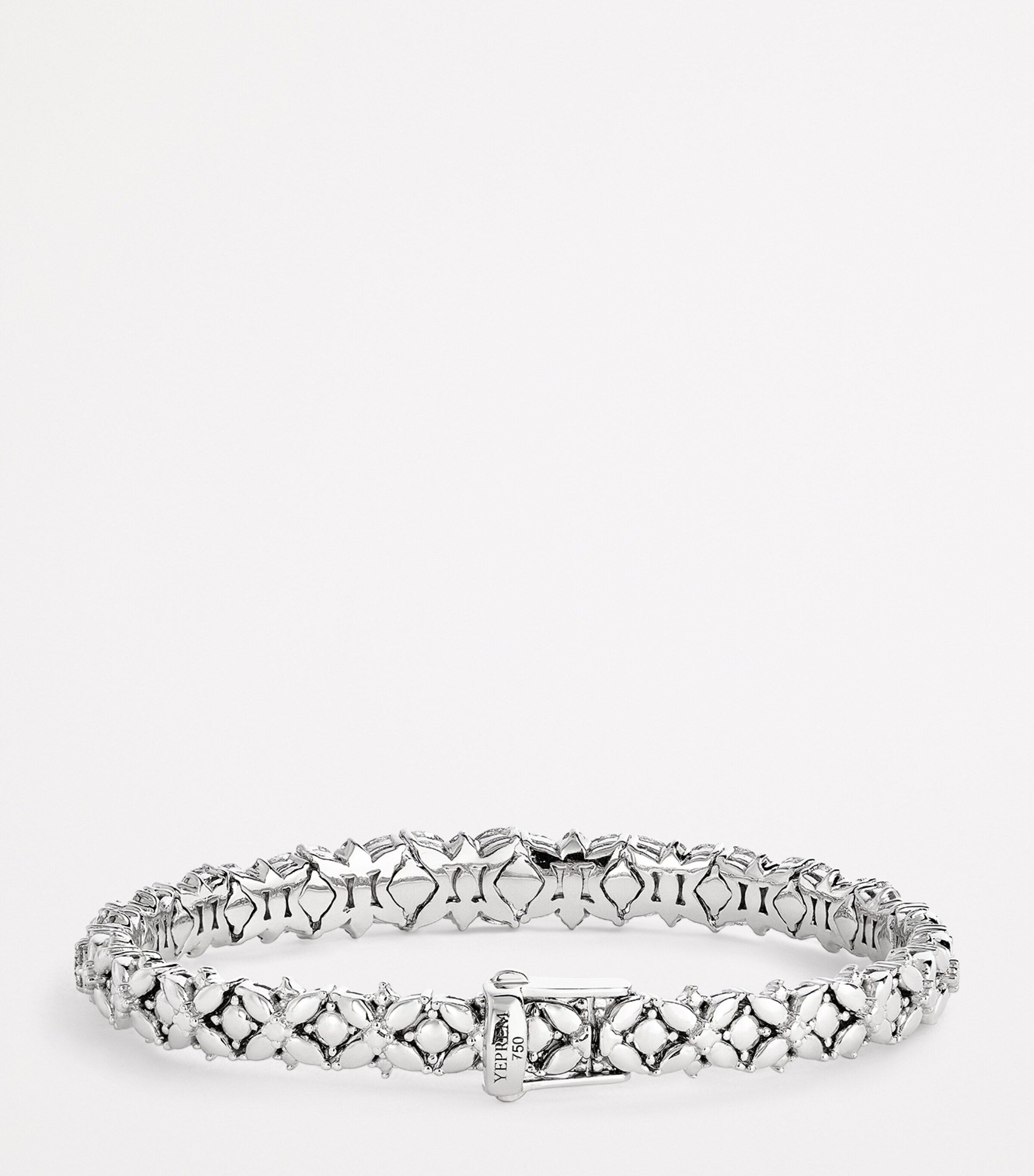 Yeprem White Gold and Diamond Bangle White Gold Image 3