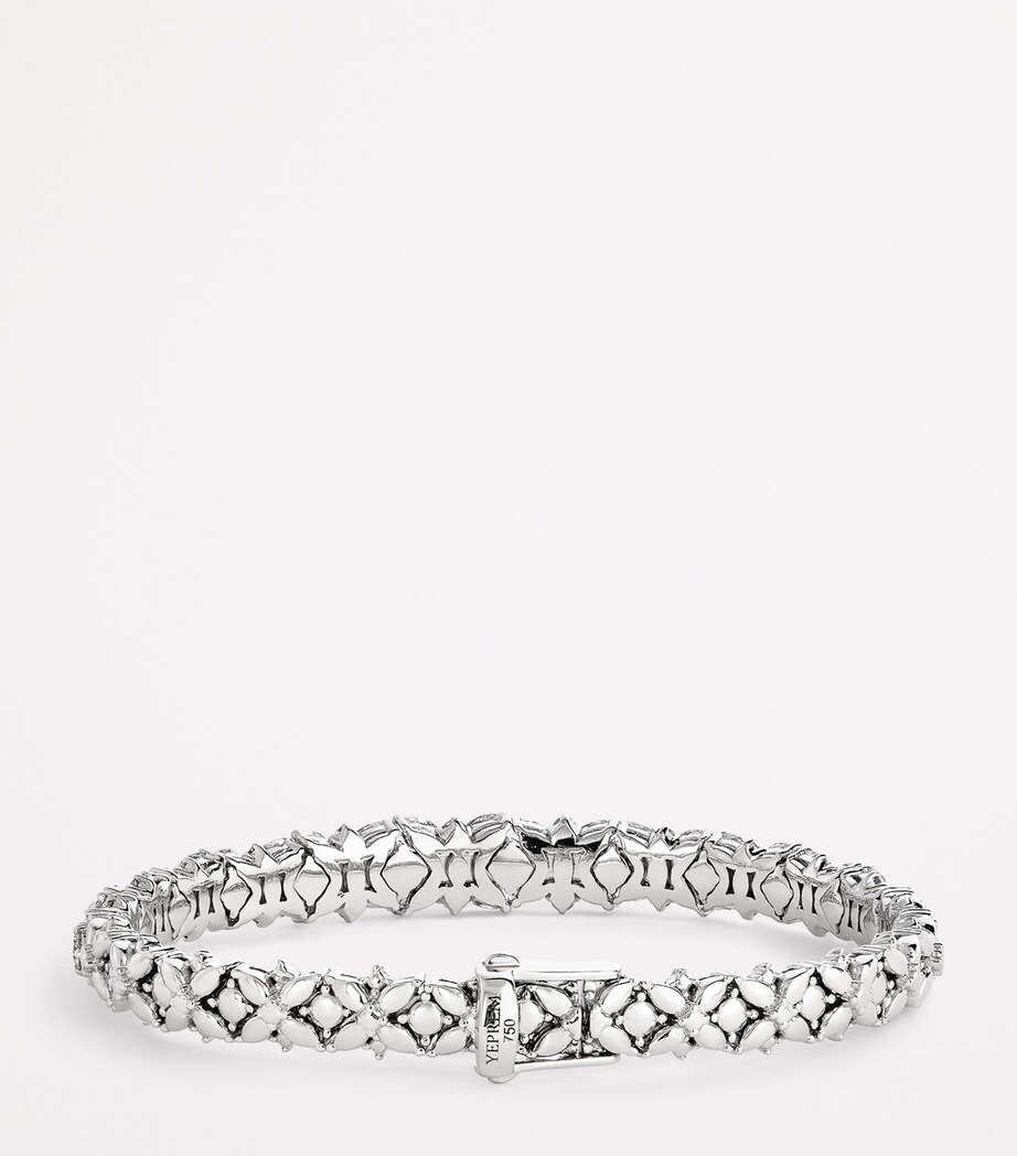 Yeprem White Gold and Diamond Bangle White Gold Image 3