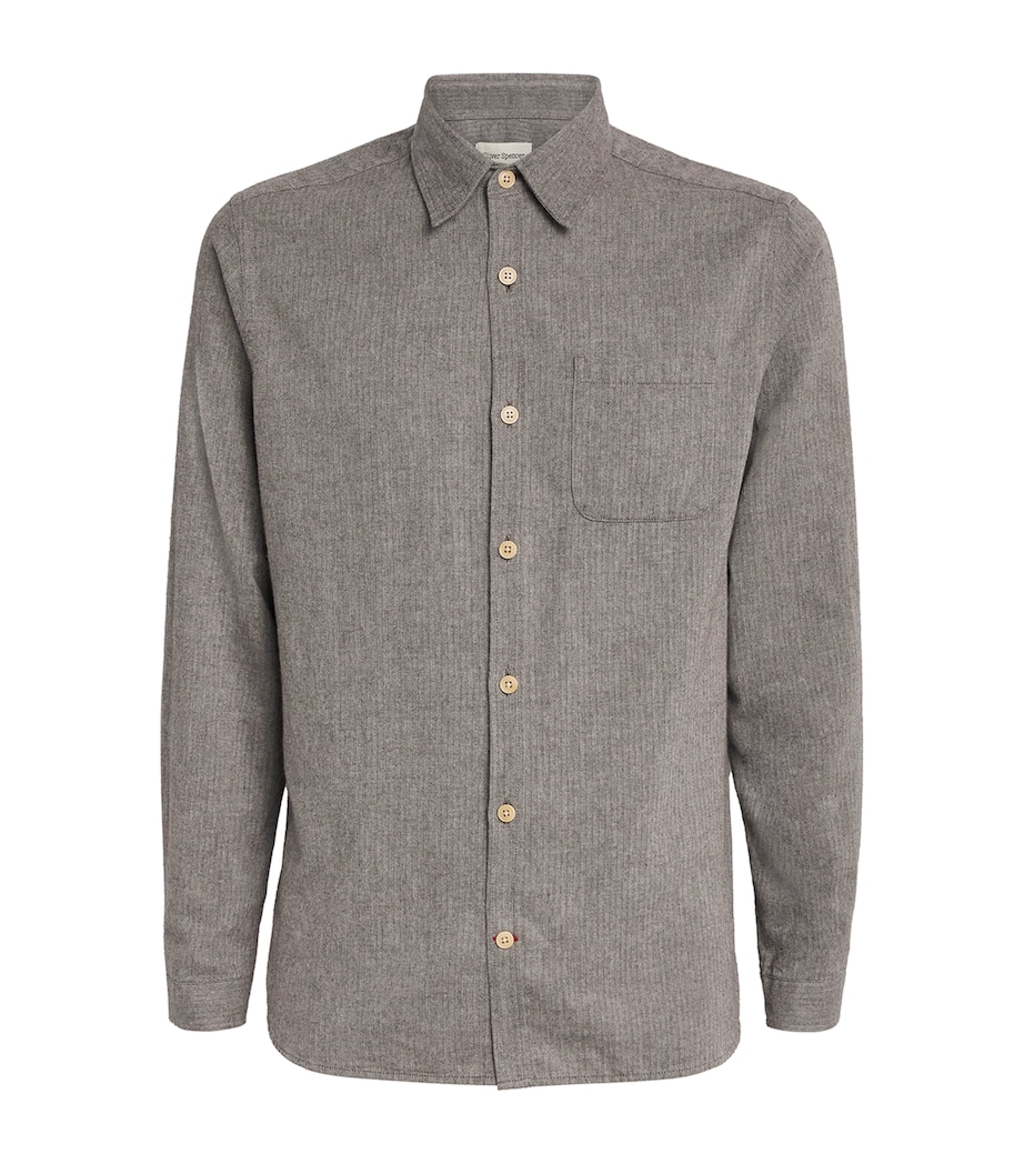 Cotton Herringbone New York Special Shirt GREY Image 1