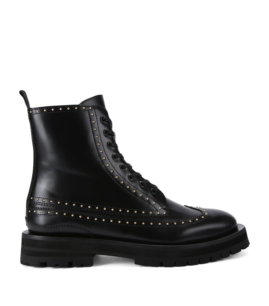 Leather Drayton Boots BLACK Image 1
