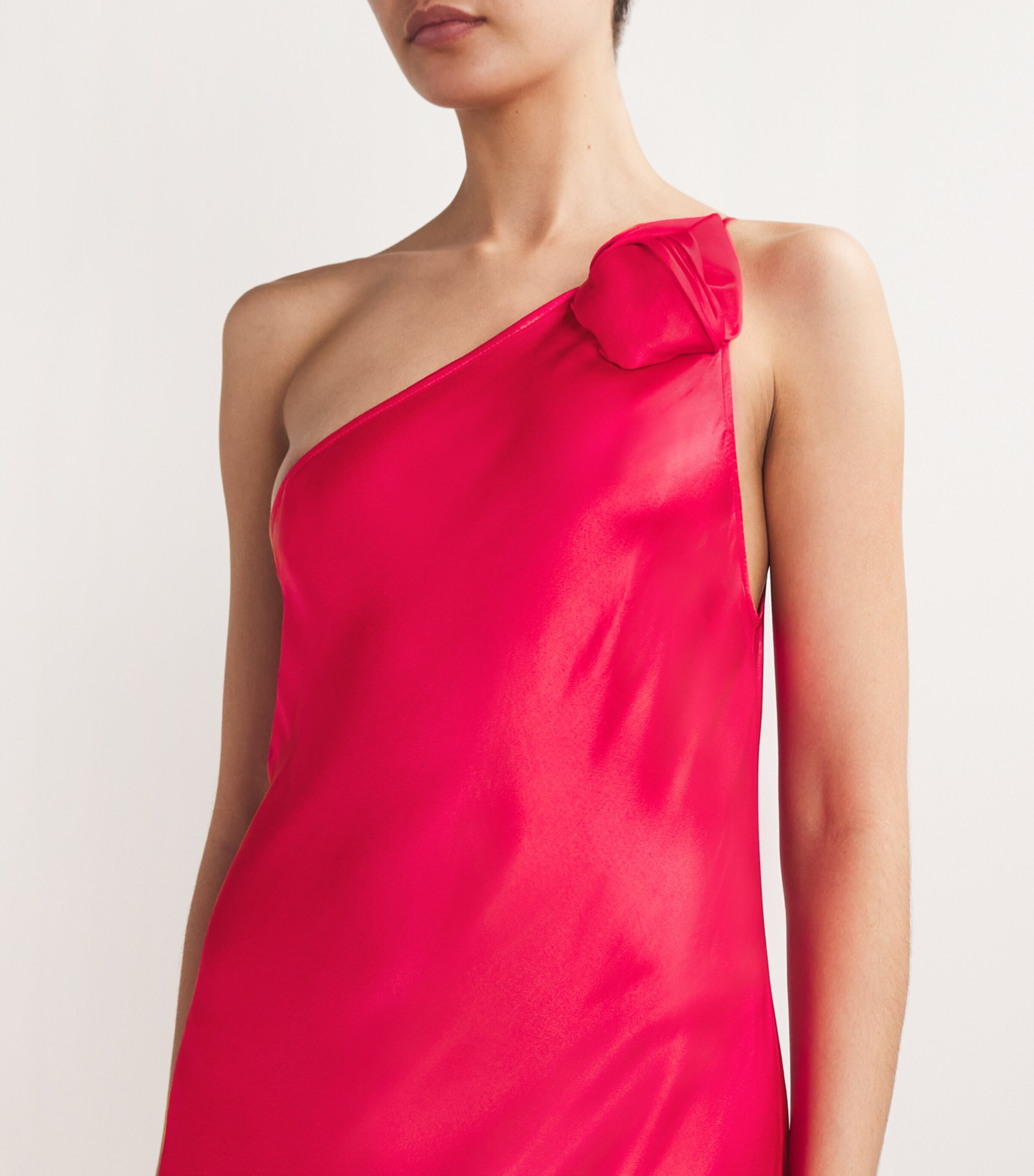 Rixo Red One-Shoulder Doutzen Maxi Dress | Harrods US