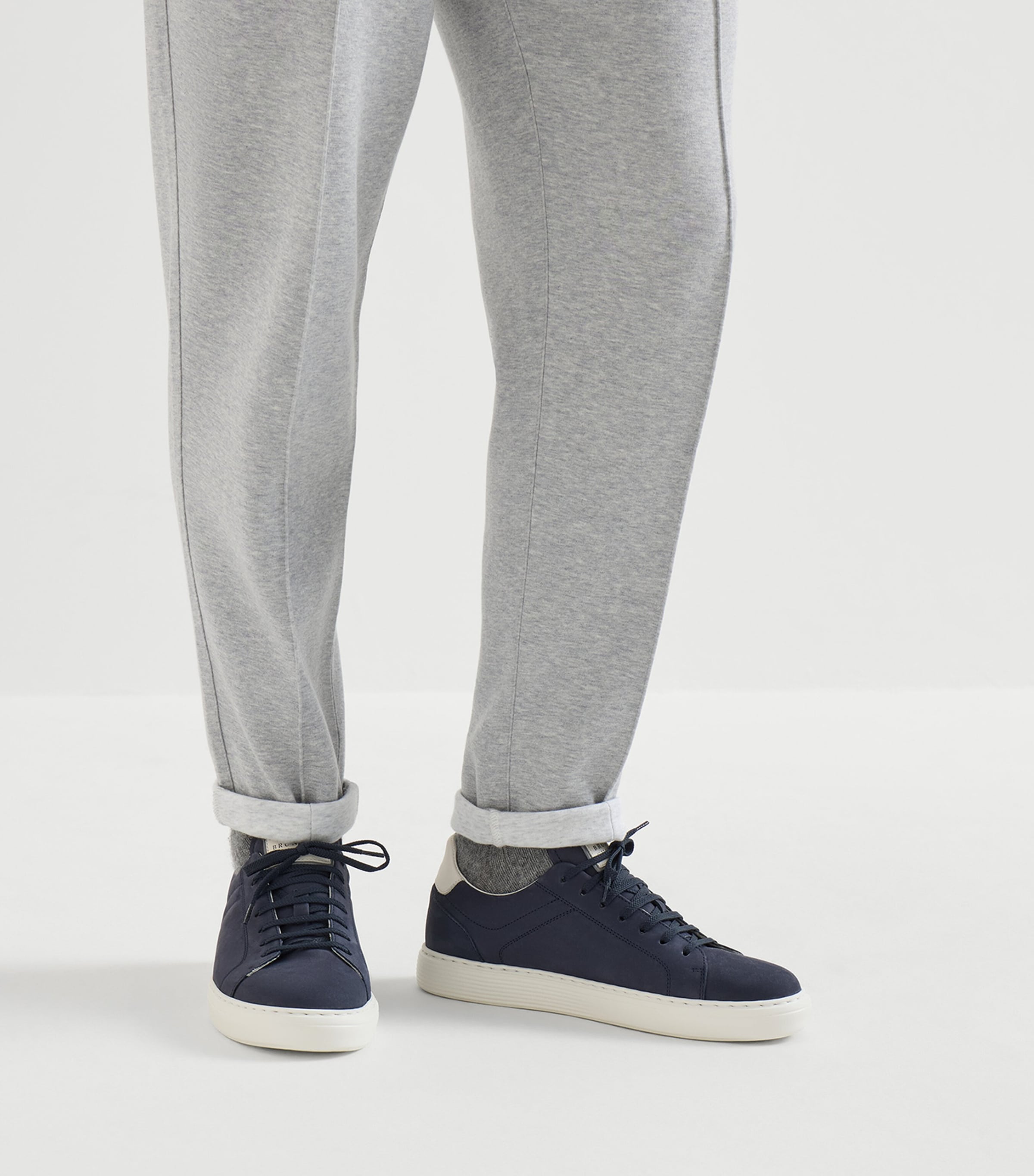 Brunello Cucinelli Suede Lace-Up Sneakers Image 4