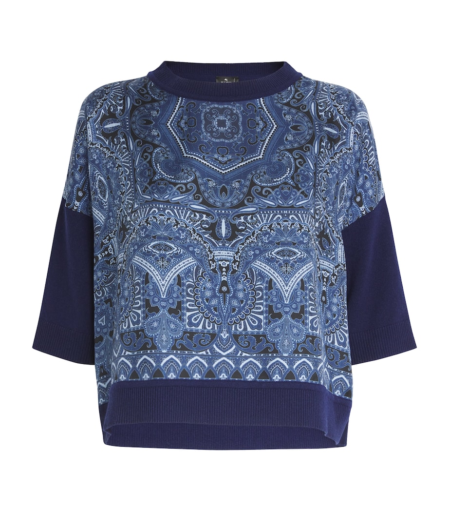 Wool-Blend Printed Sweater B4401 Image 1