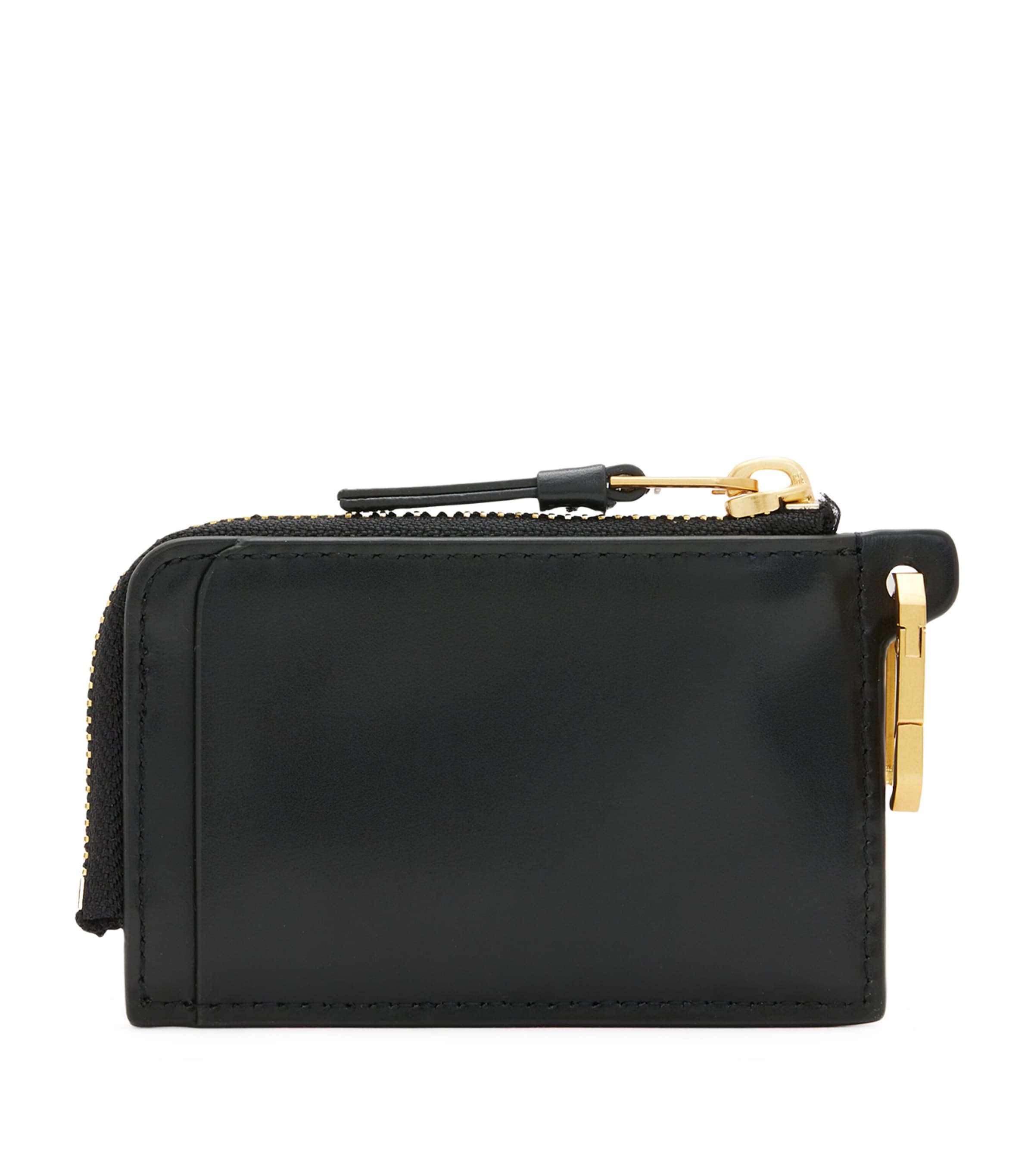 AllSaints Leather Remy Wallet Black Image 3