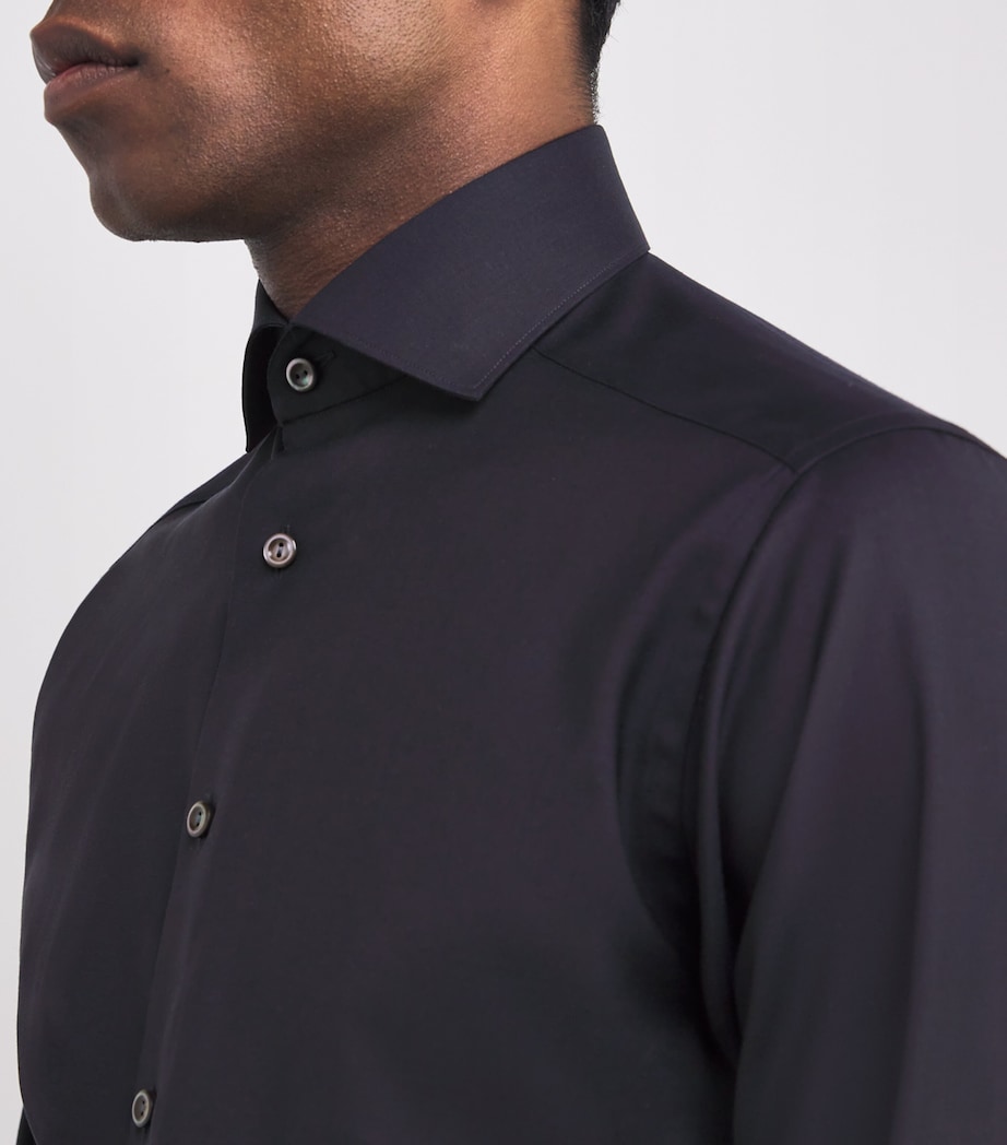 Virgin Wool-Cashmere Shirt 28 NAVY BLUE Image 6