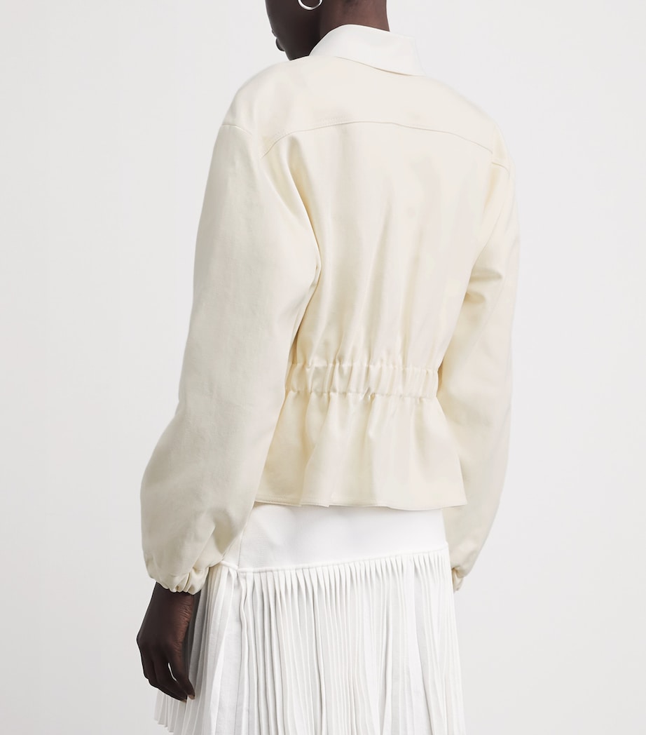 Claudie Pierlot Womens Cotton Jacket Vanilla Image 5