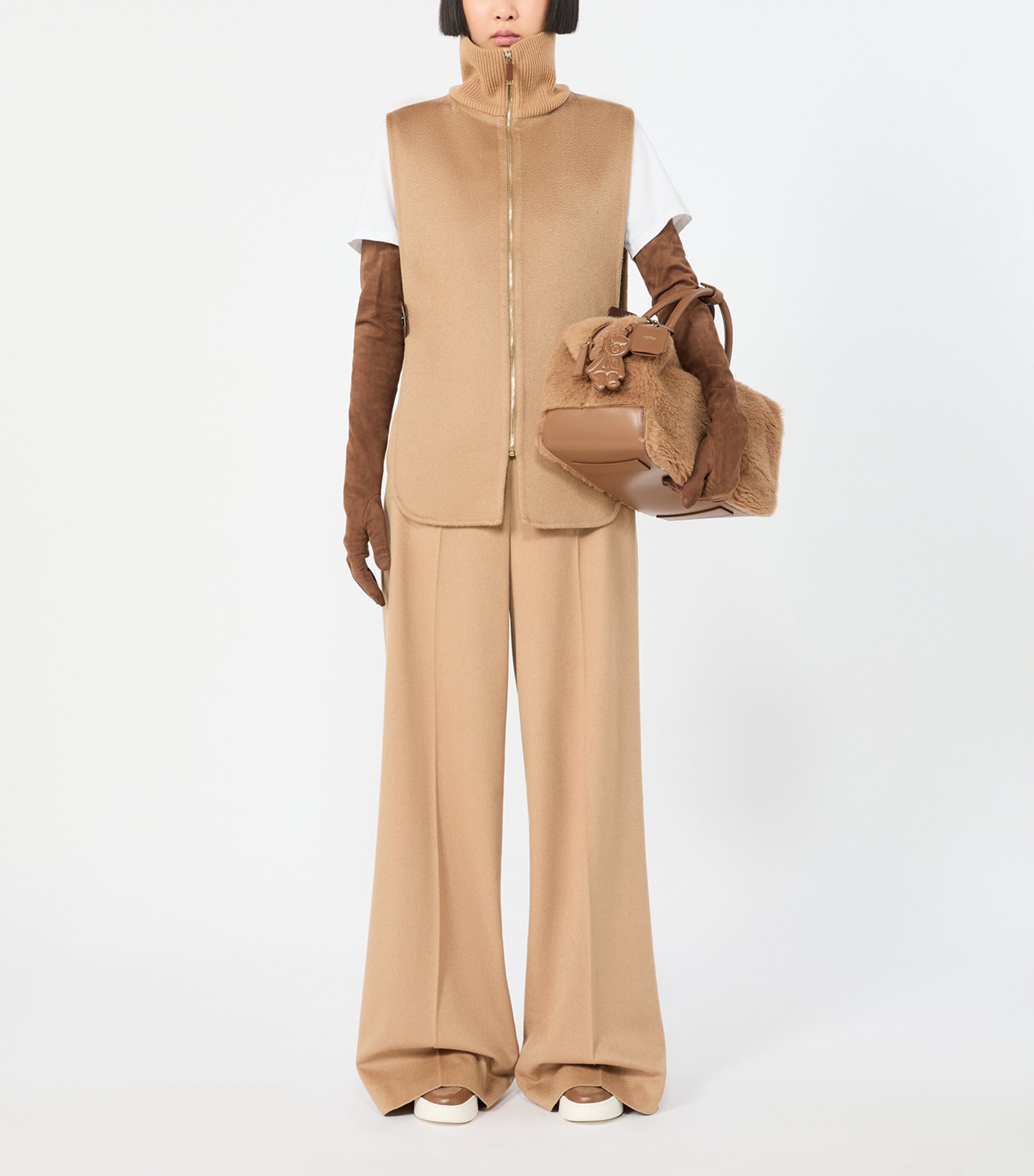 Max Mara Teddy Top-Handle Bag Camel Image 2