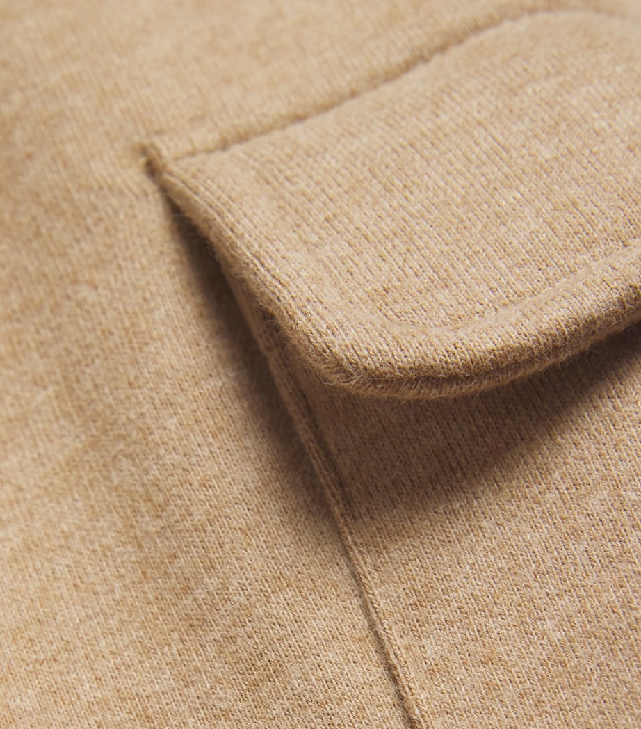 Cotton-Cashmere Sweatpants (2-16 Years) 876AVBEIGE MD/AVORIO Image 4