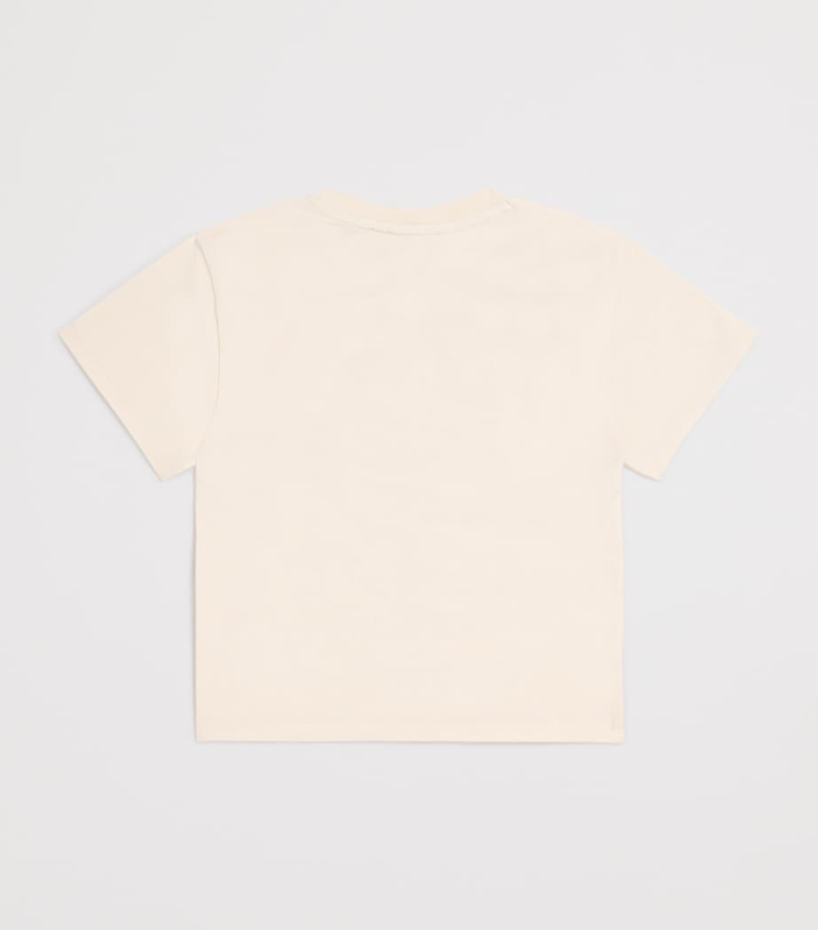 Cotton Flower Logo T-Shirt (2-14 Years) 208SAND Image 2