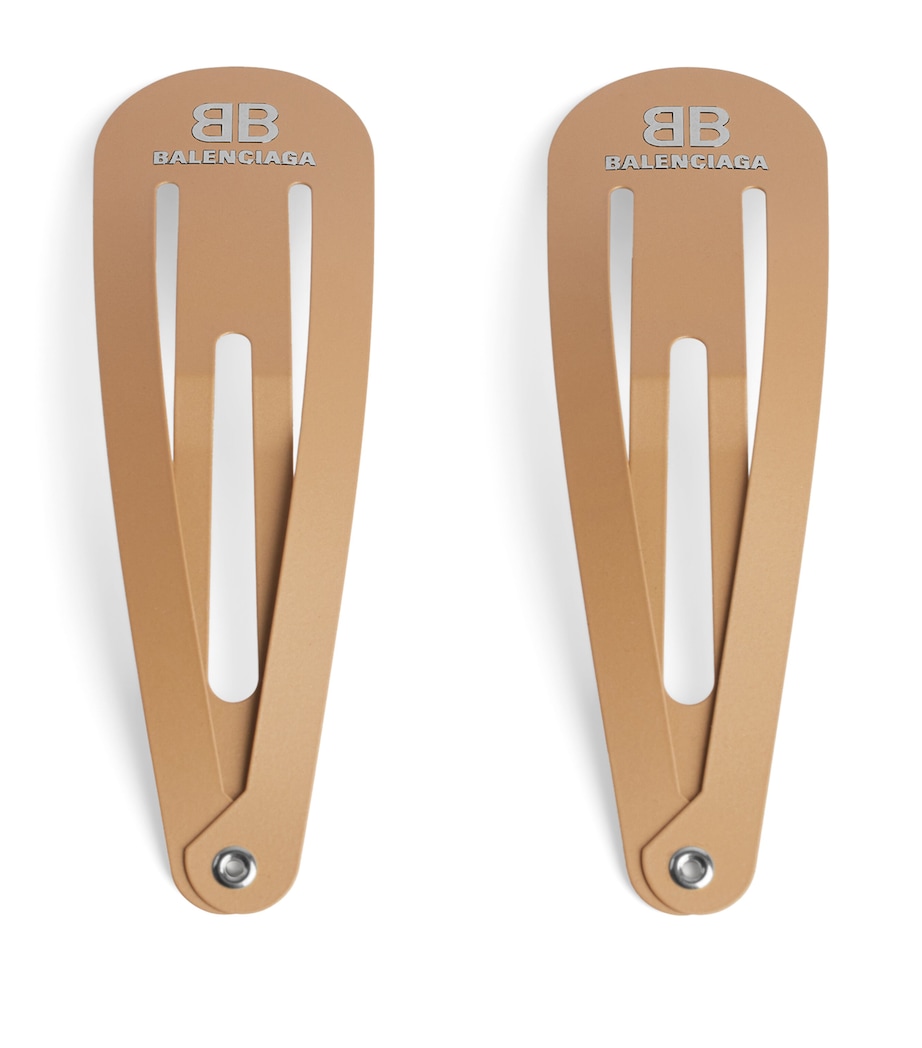 Balenciaga Logo Hair Clips (Set of 2) Image 1