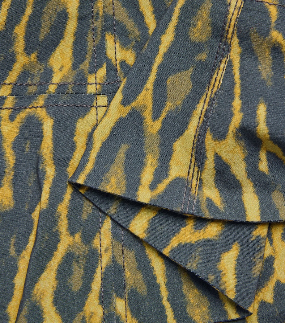 Organic Cotton Leopard Blouse 894 KHAKI Image 5