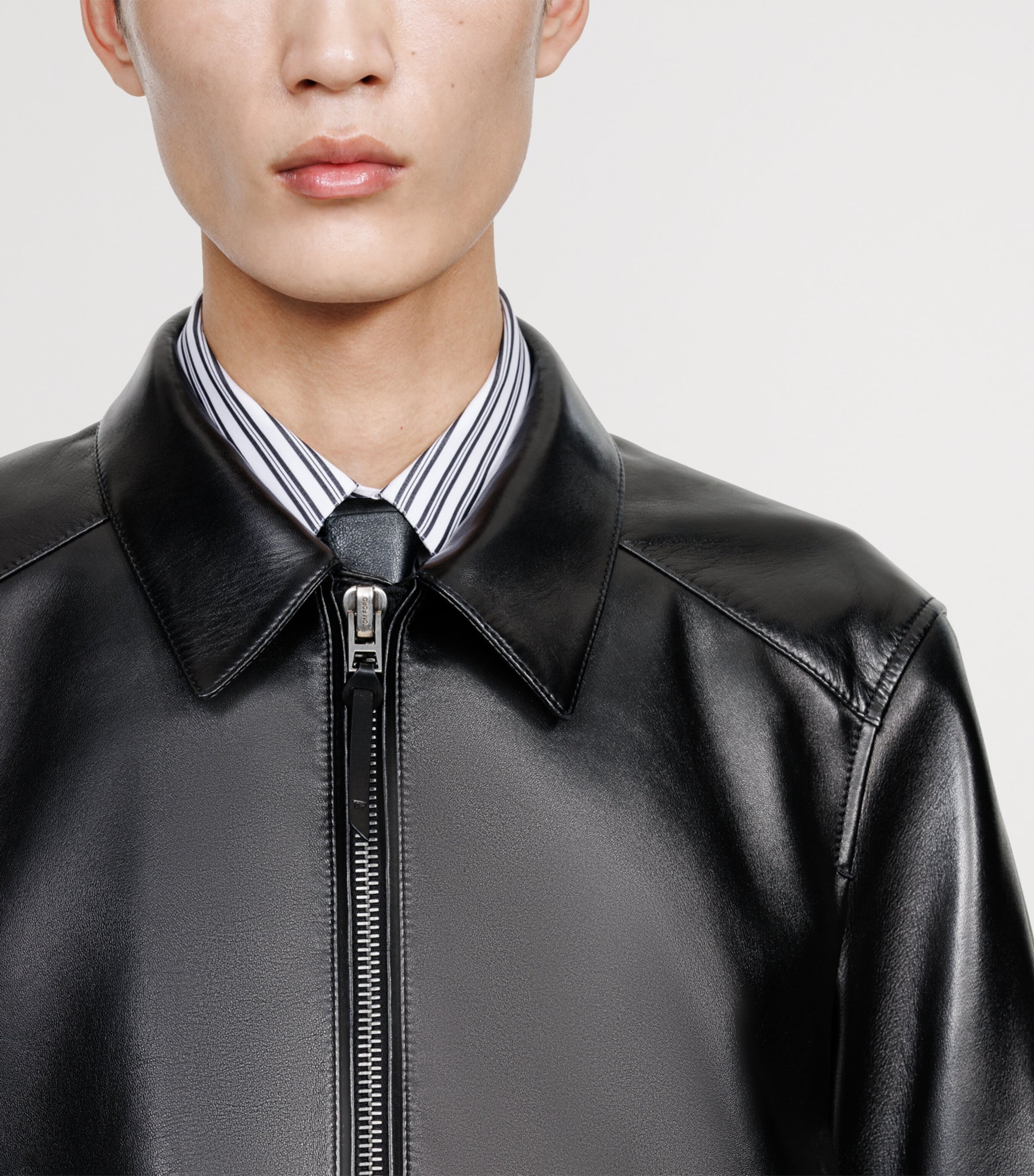 TOM FORD Mens Short Leather Jacket Naa Image 7