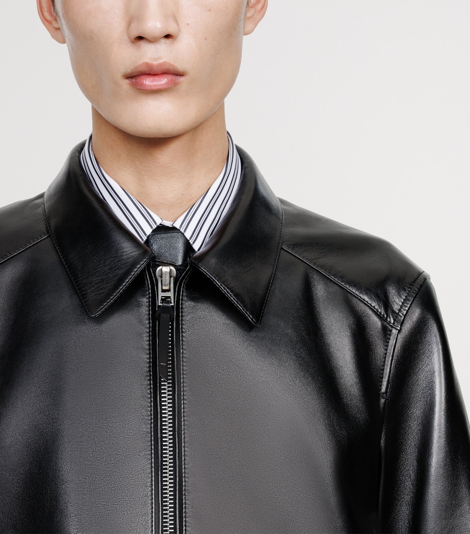 TOM FORD Mens Short Leather Jacket Naa Image 7