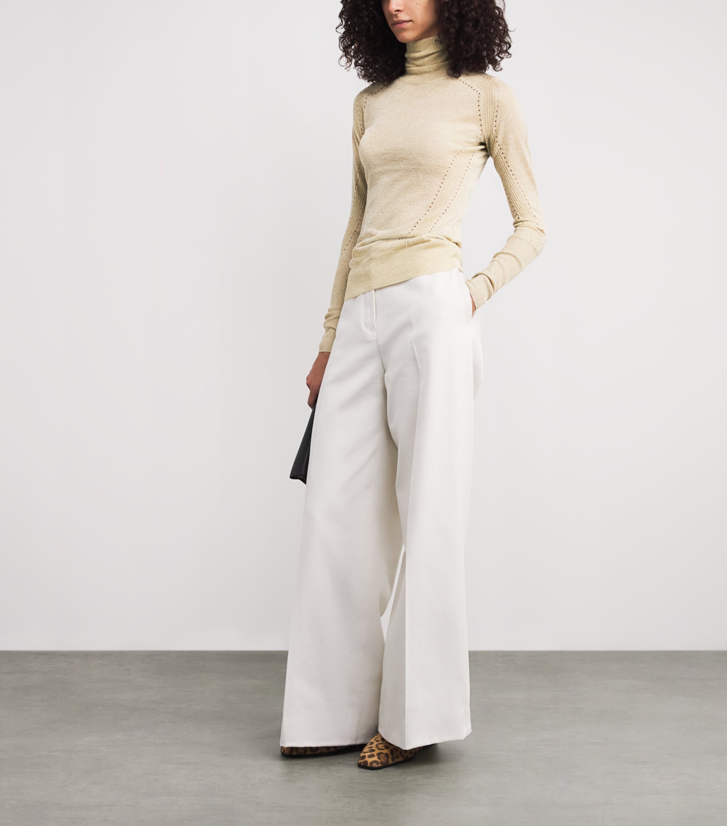 Metallic Lurex Leblanc Sweater GILT Image 2