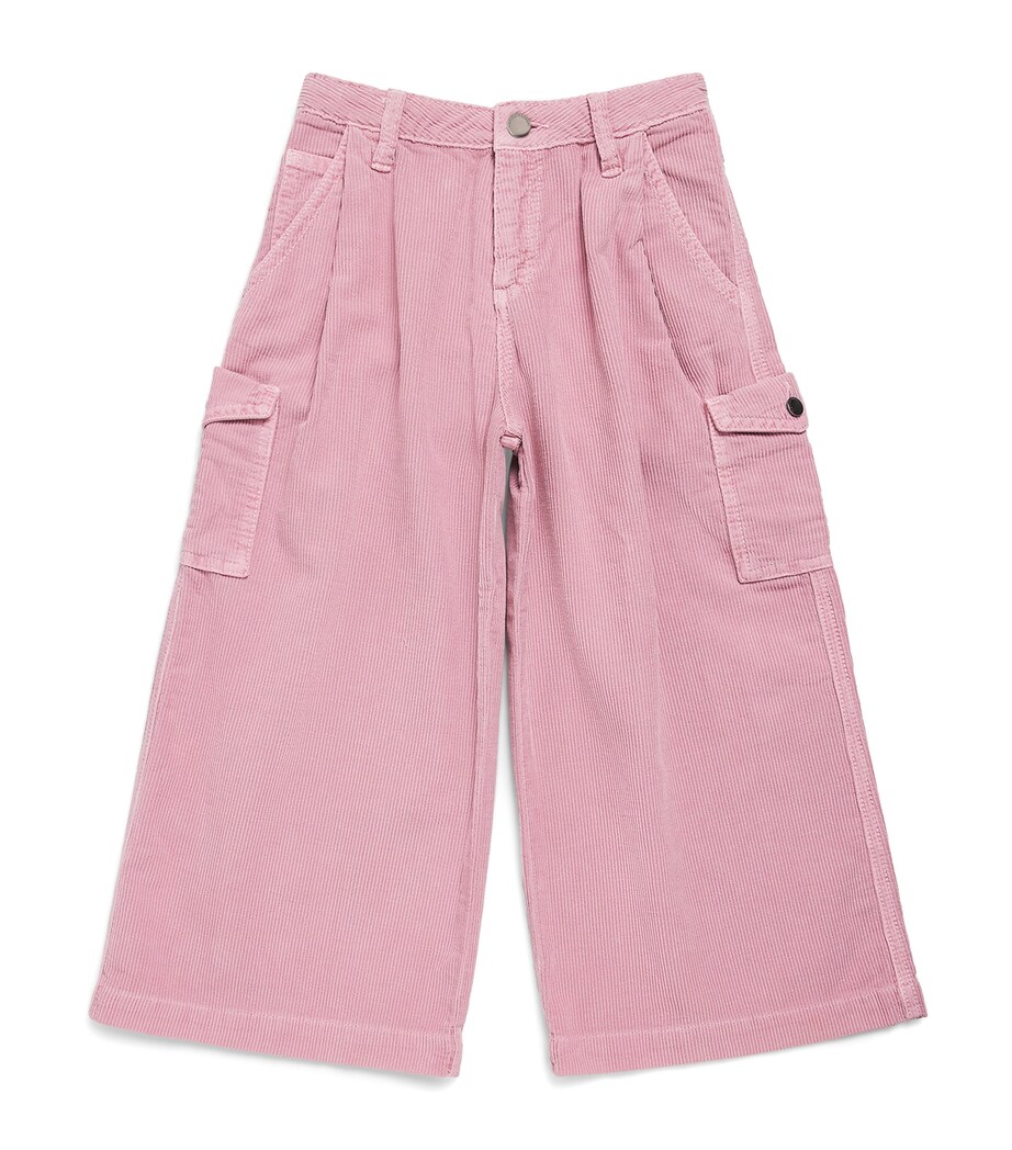 Emporio Armani Kids Corduroy Trousers (4-14 Years) Mauve Shadows Image 1