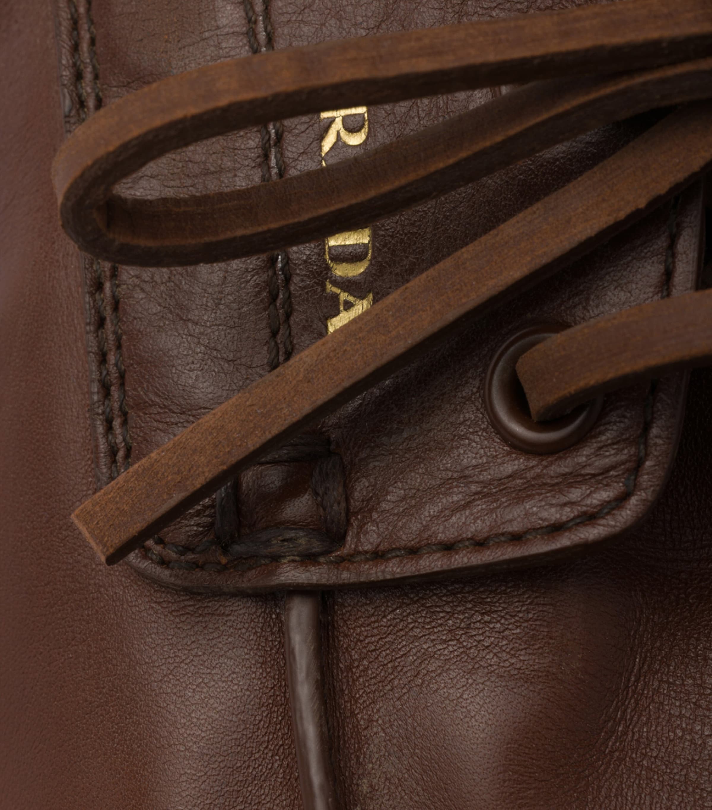 Prada Antiqued Leather Shuffle Loafers Brown Image 6