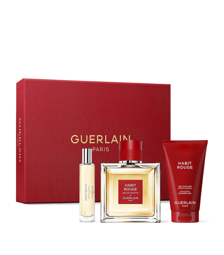 Habit Rouge de Guerlain Paris Eau de Toilette Gift Set NO COLOUR Image 1