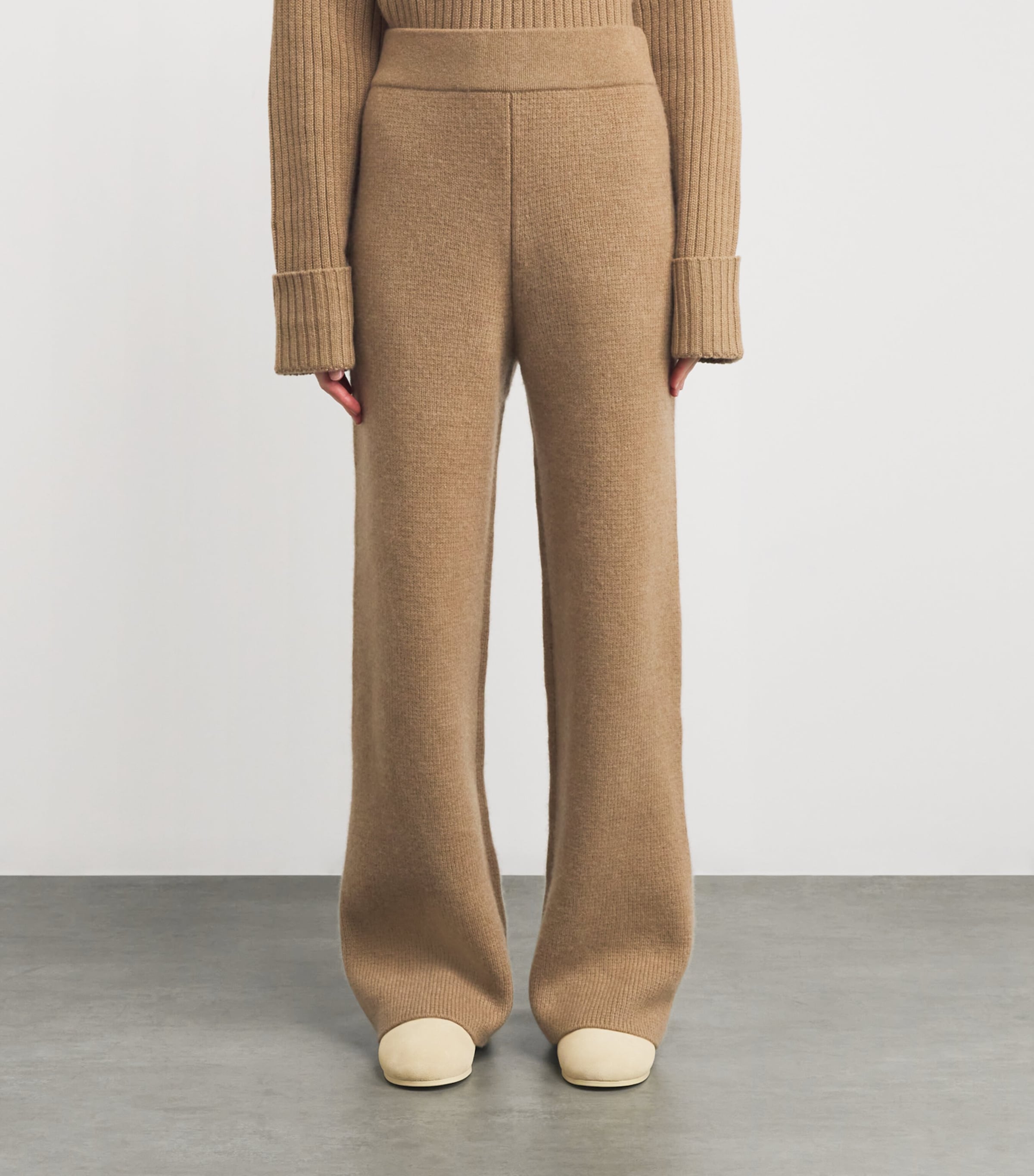 Le Kasha Womens Organic Cashmere India Trousers Camel Image 3