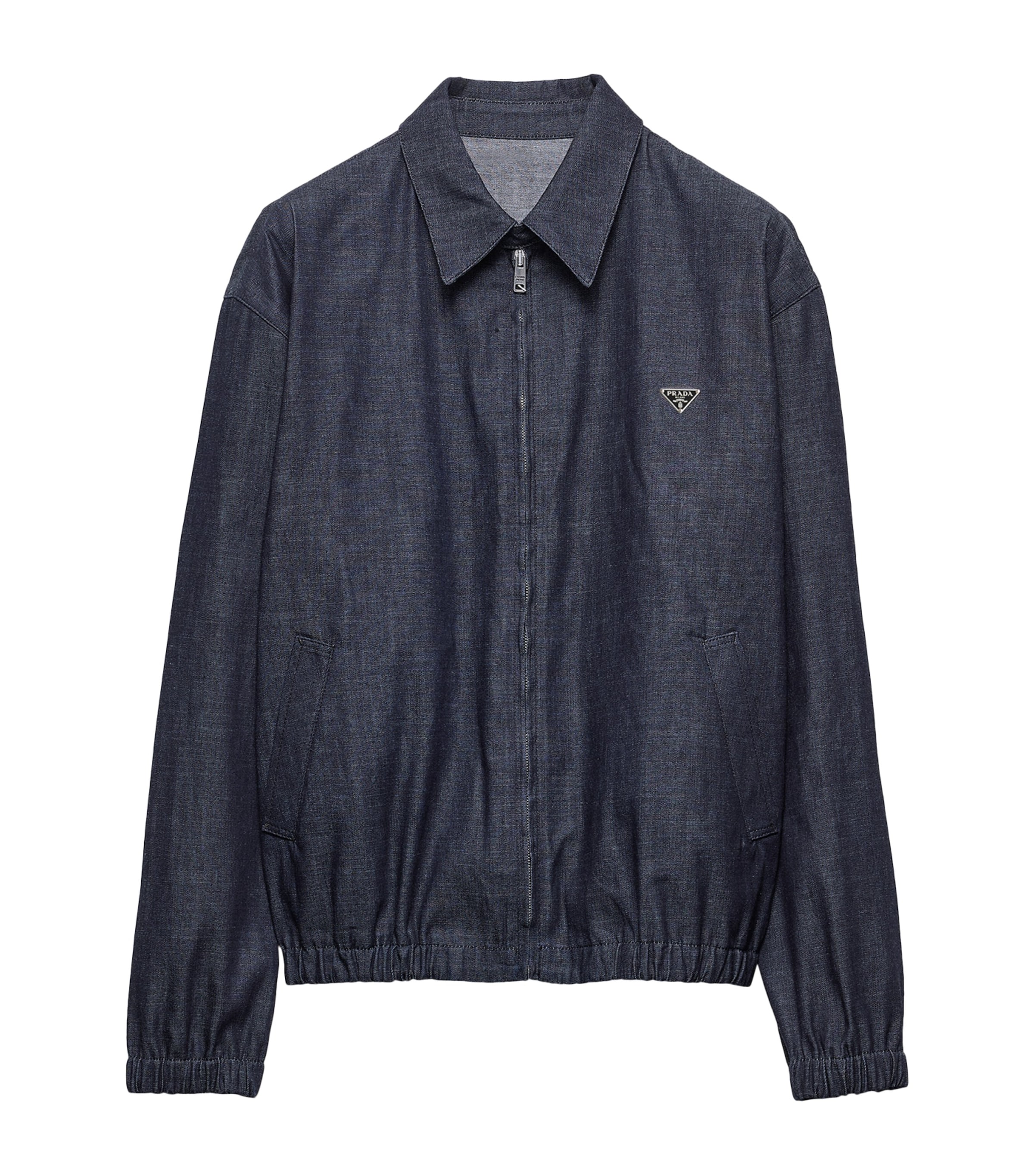 Chambray Denim Blouson Jacket F0008 Image 1